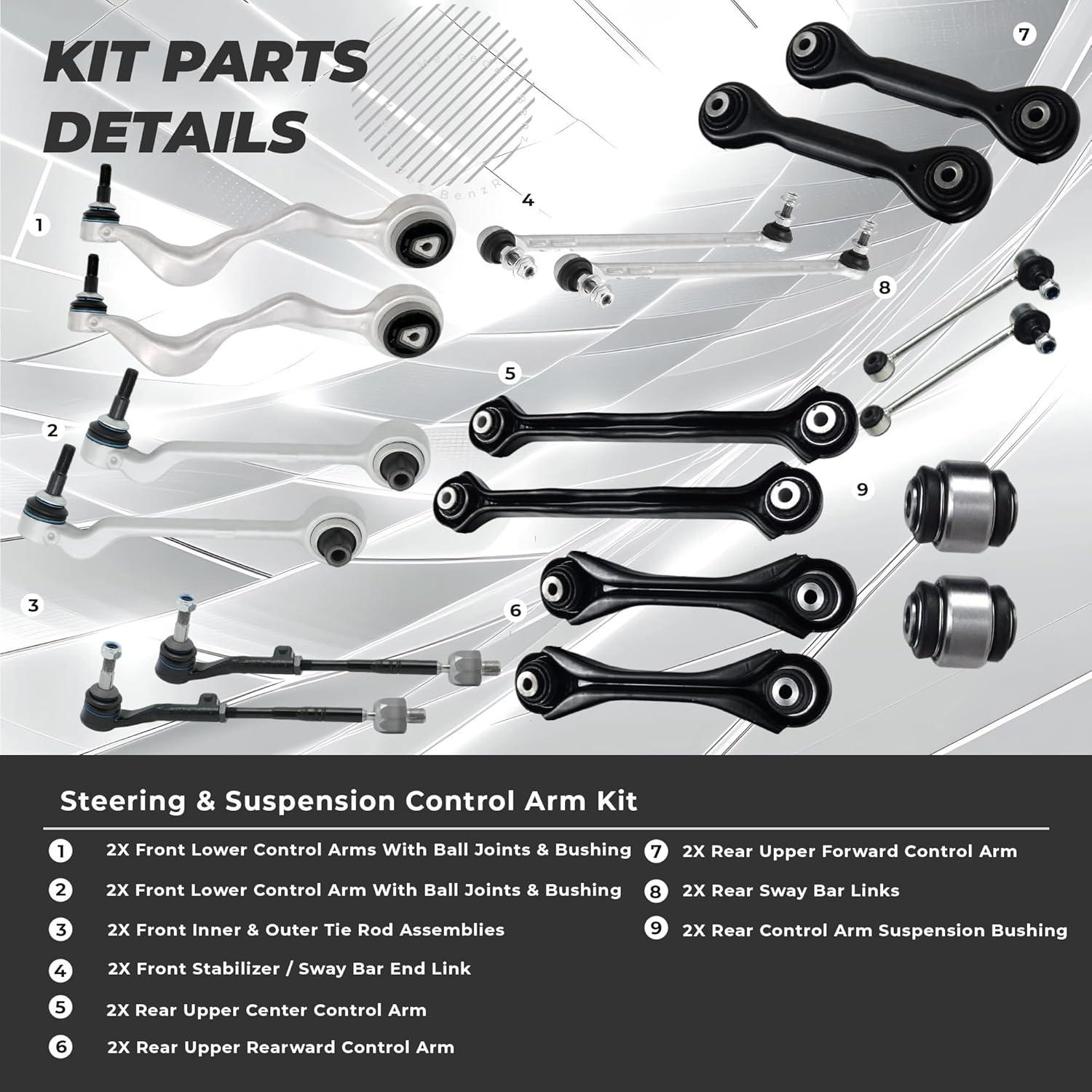 Brazos de Control Delantero y Trasero Ironants KZB-954-18-HB