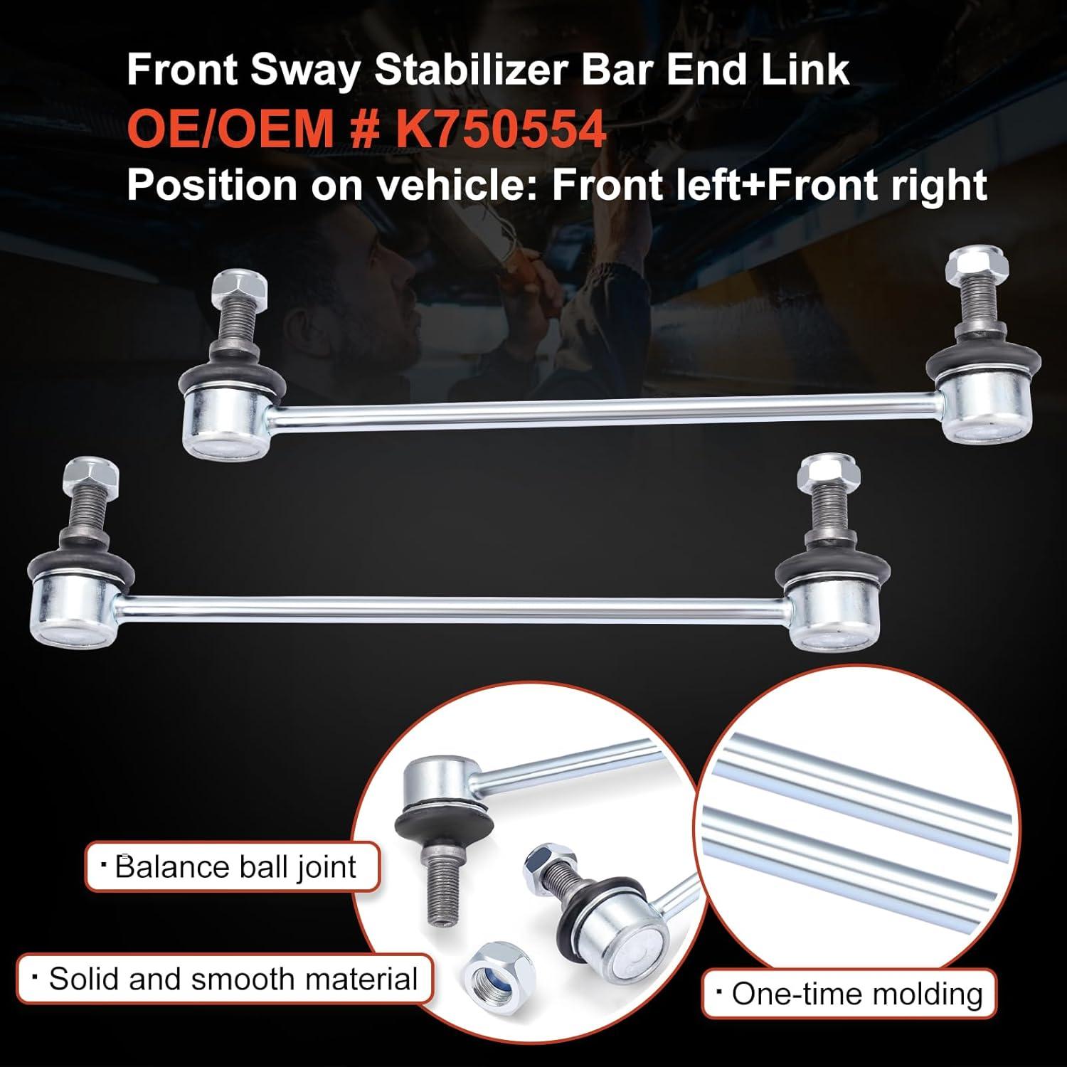 Kit de Enlace de Barra Estabilizadora NORNUO K750554 para Mazda y Ford