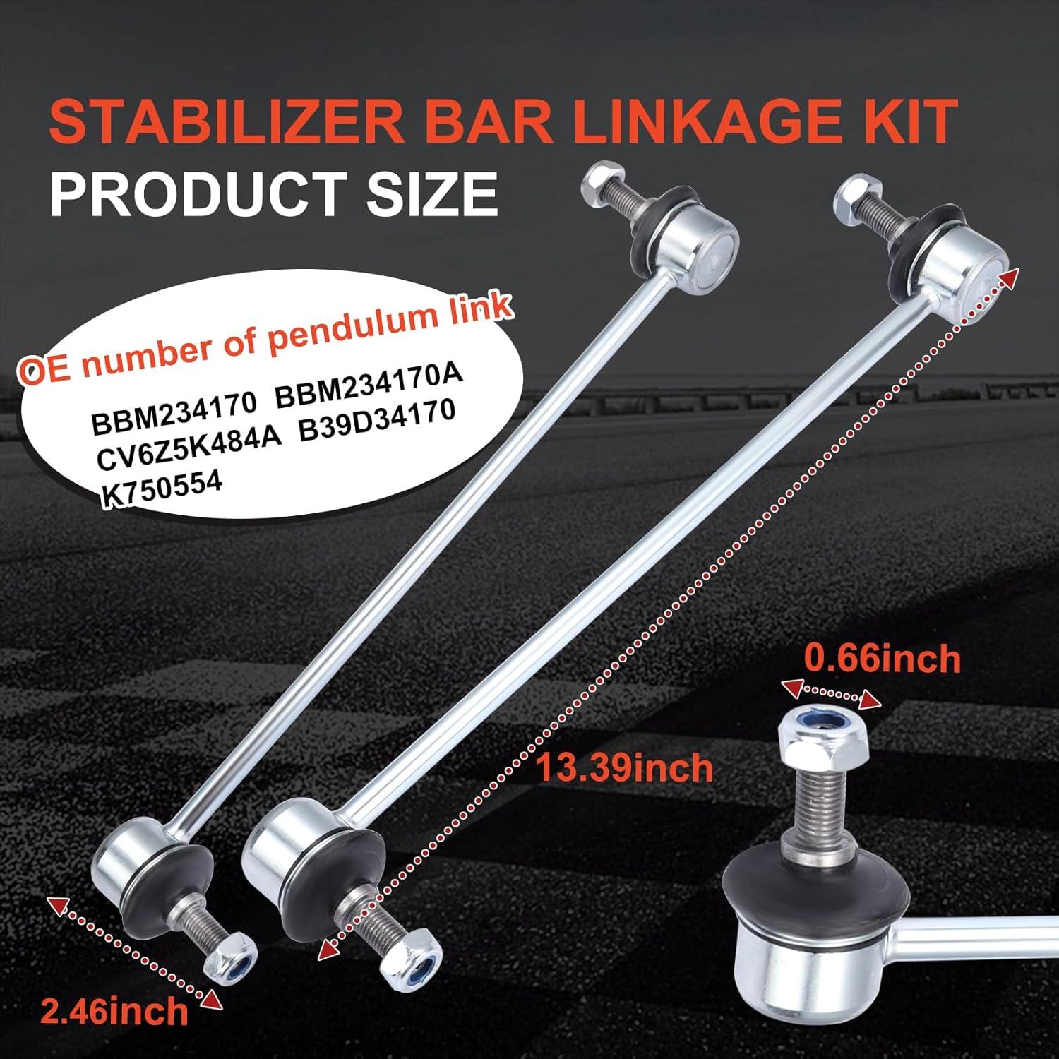 Kit de Enlace de Barra Estabilizadora NORNUO K750554 para Mazda y Ford