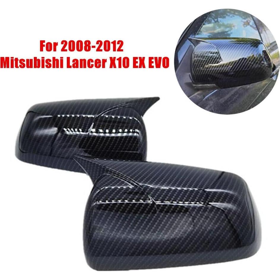 Cubierta de Espejo Retrovisor Bayyee Fibra de Carbono Mitsubishi Lancer X10 2008-2012