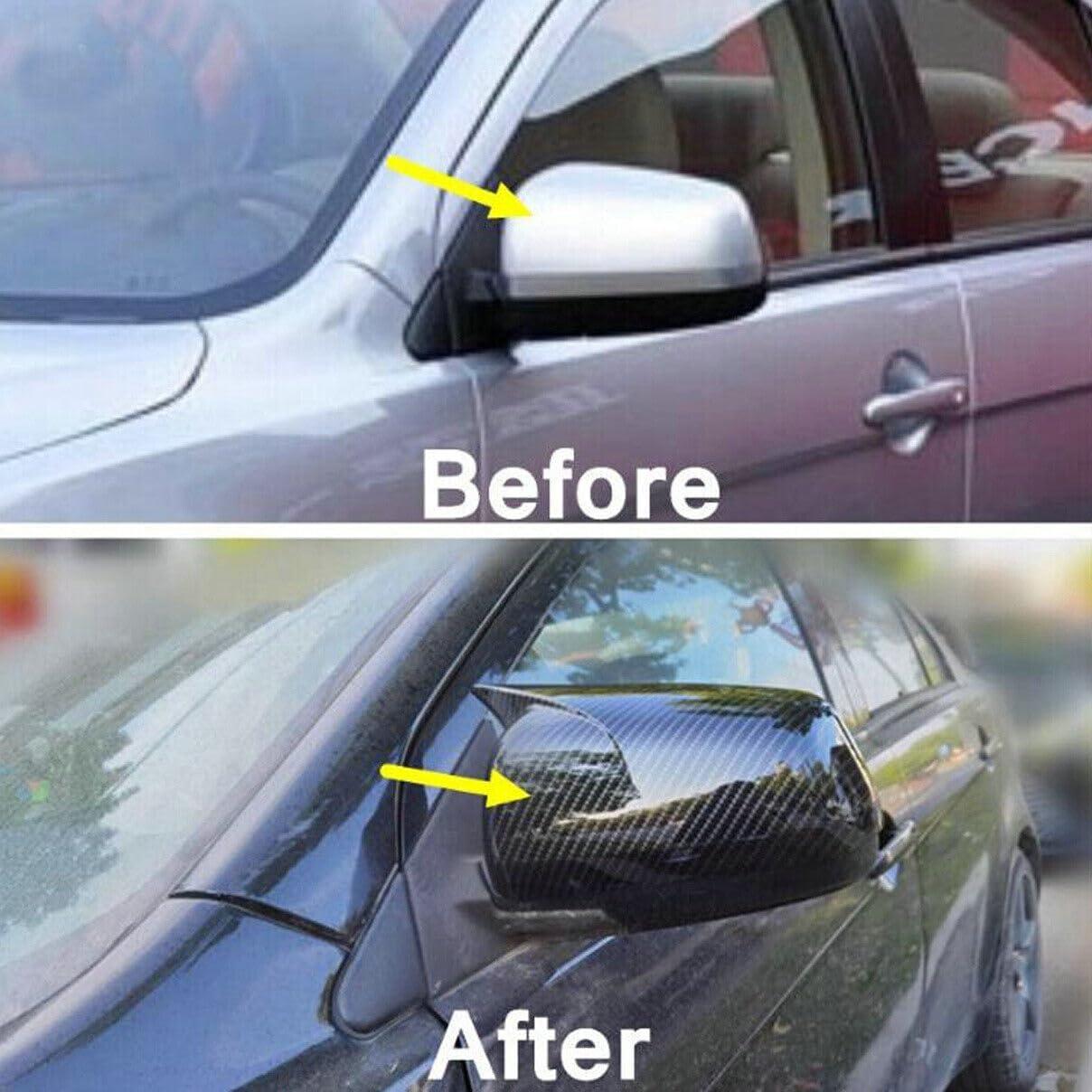 Cubierta de Espejo Retrovisor Bayyee Fibra de Carbono Mitsubishi Lancer X10 2008-2012