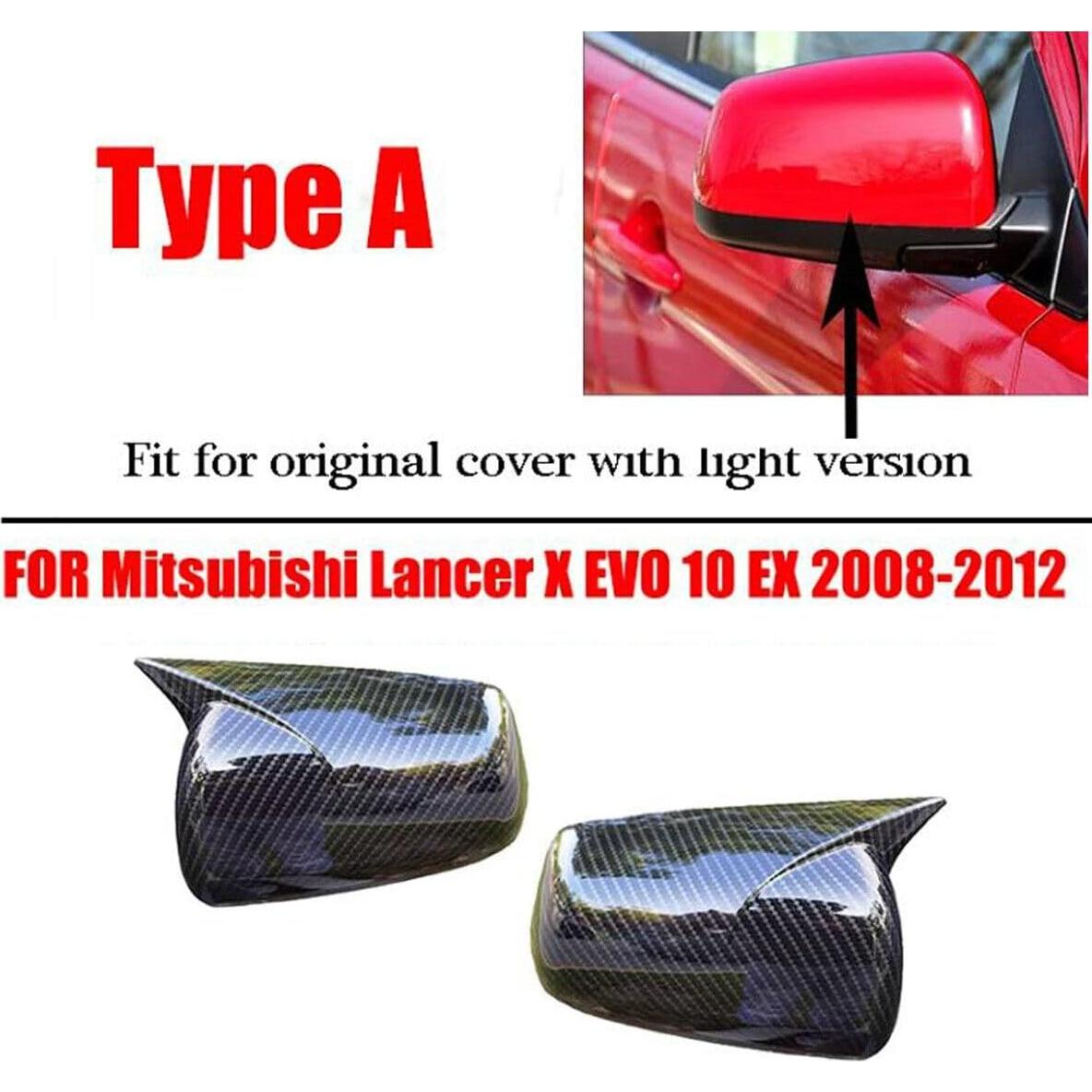 Cubierta de Espejo Retrovisor Bayyee Fibra de Carbono Mitsubishi Lancer X10 2008-2012