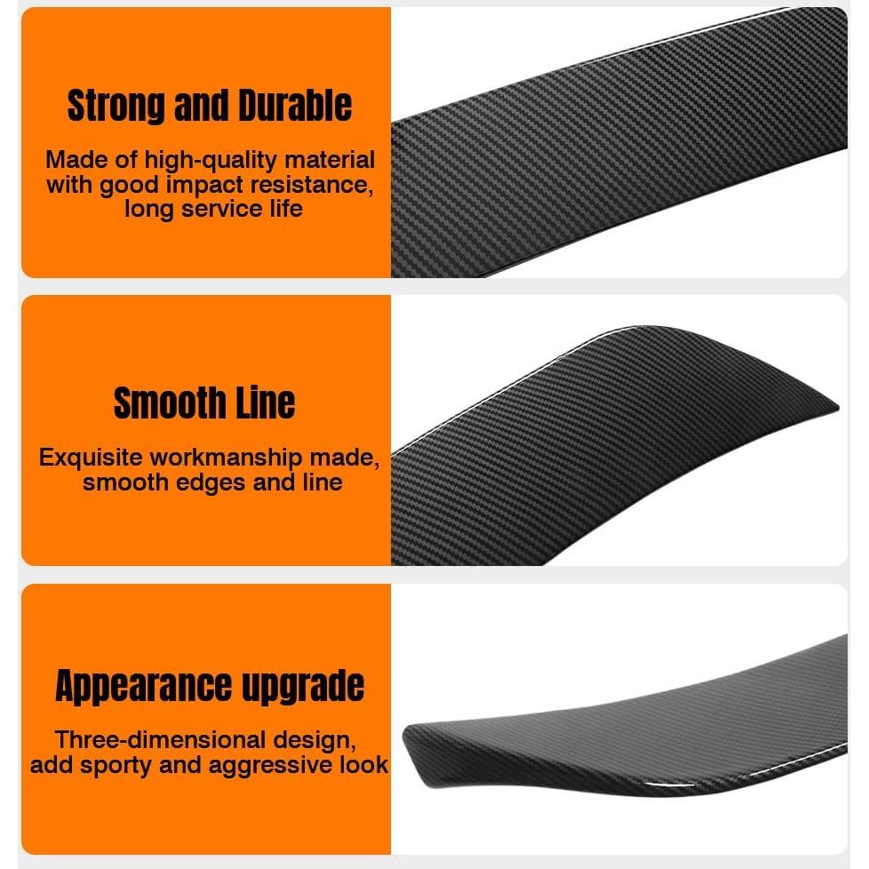 Spoiler de Maletero MODILOVER para Audi Q3 2019-2025 ABS Carbono