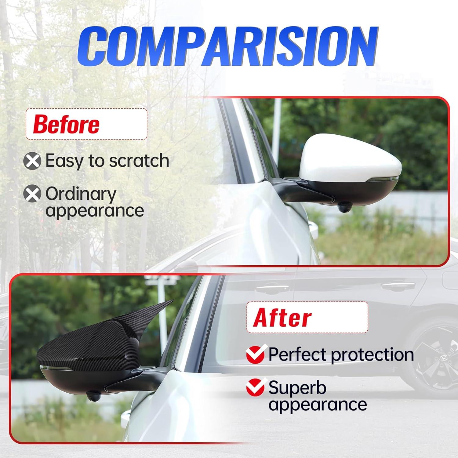 Cubierta de Espejo Retrovisor Lateral Alicatong Honda Accord 2018-2025 Fibra de Carbono