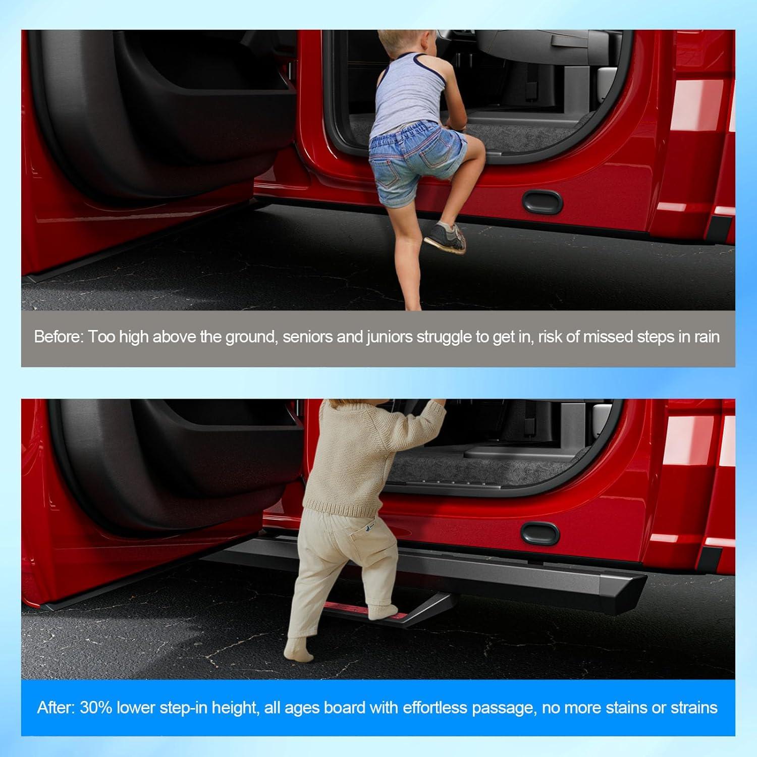 Tableros de Correr SZYANG para Ford F150 2015-2026 Rojo