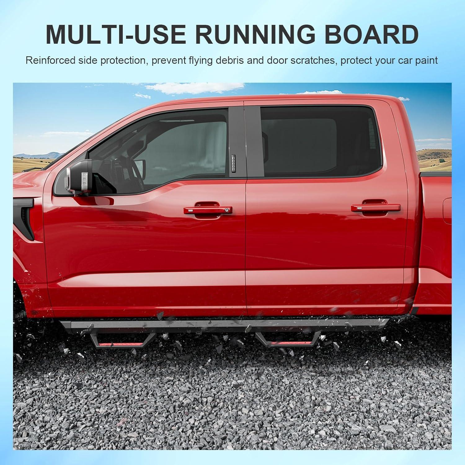 Tableros de Correr SZYANG para Ford F150 2015-2026 Rojo