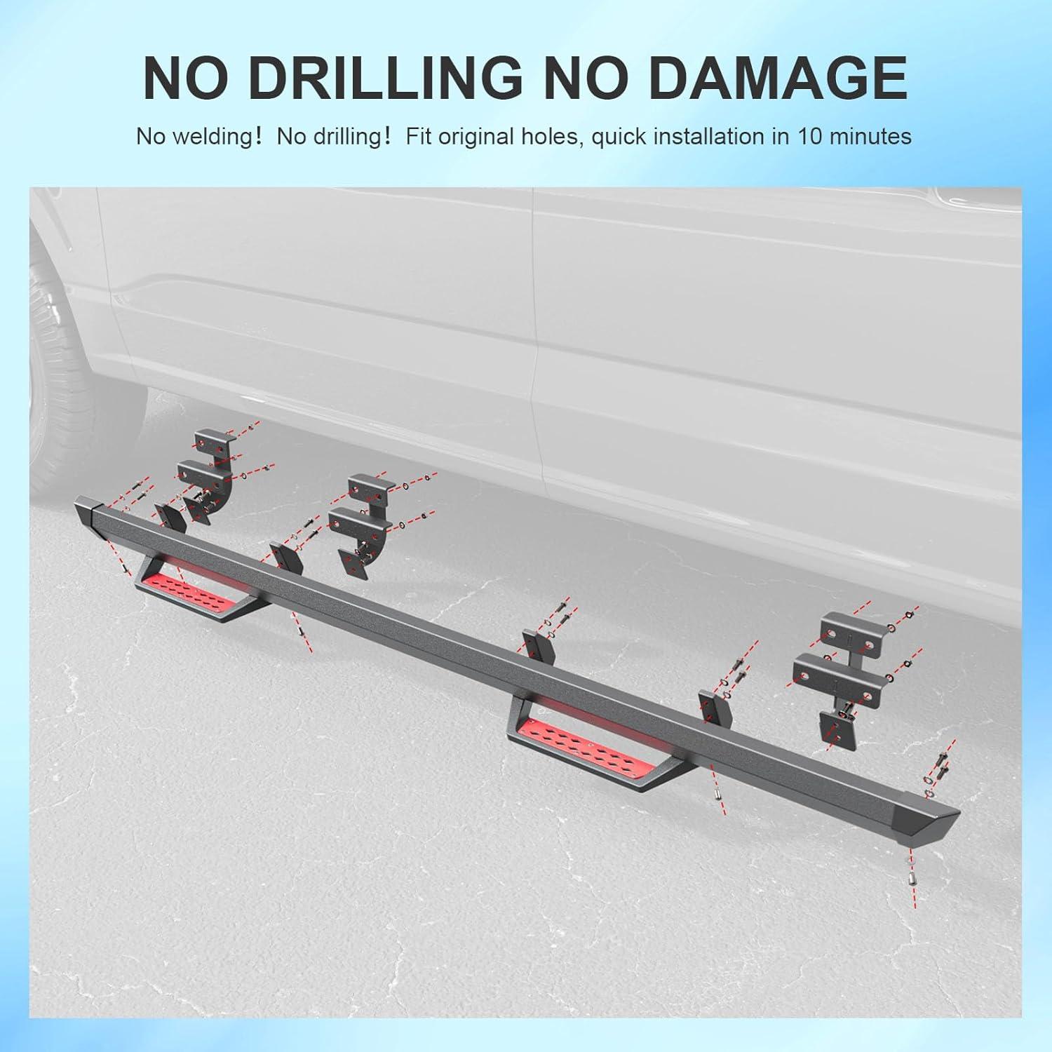 Tableros de Correr SZYANG para Ford F150 2015-2026 Rojo