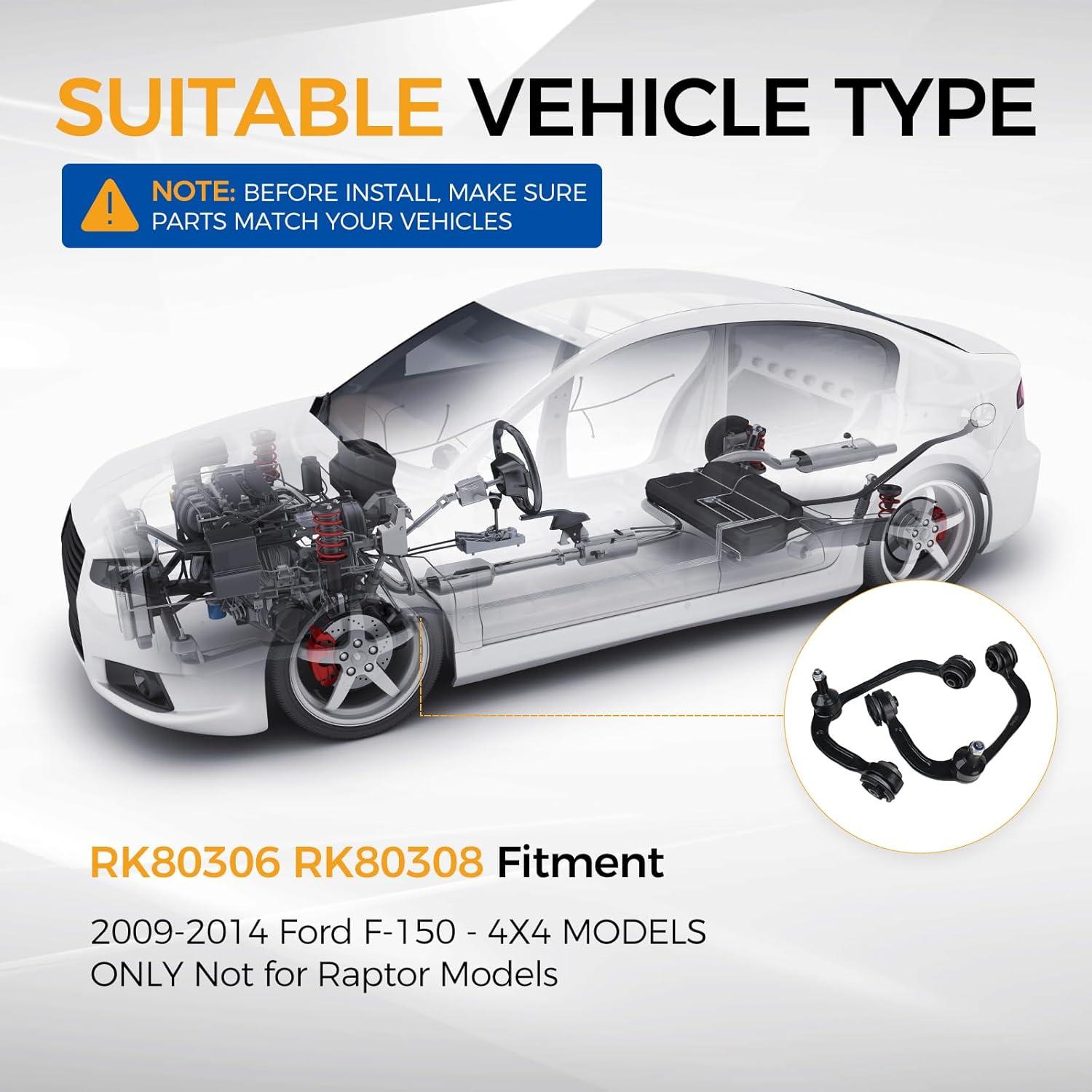 Kit de Brazo de Control Superior Frontal MACEL para Ford F-150 2009-2014