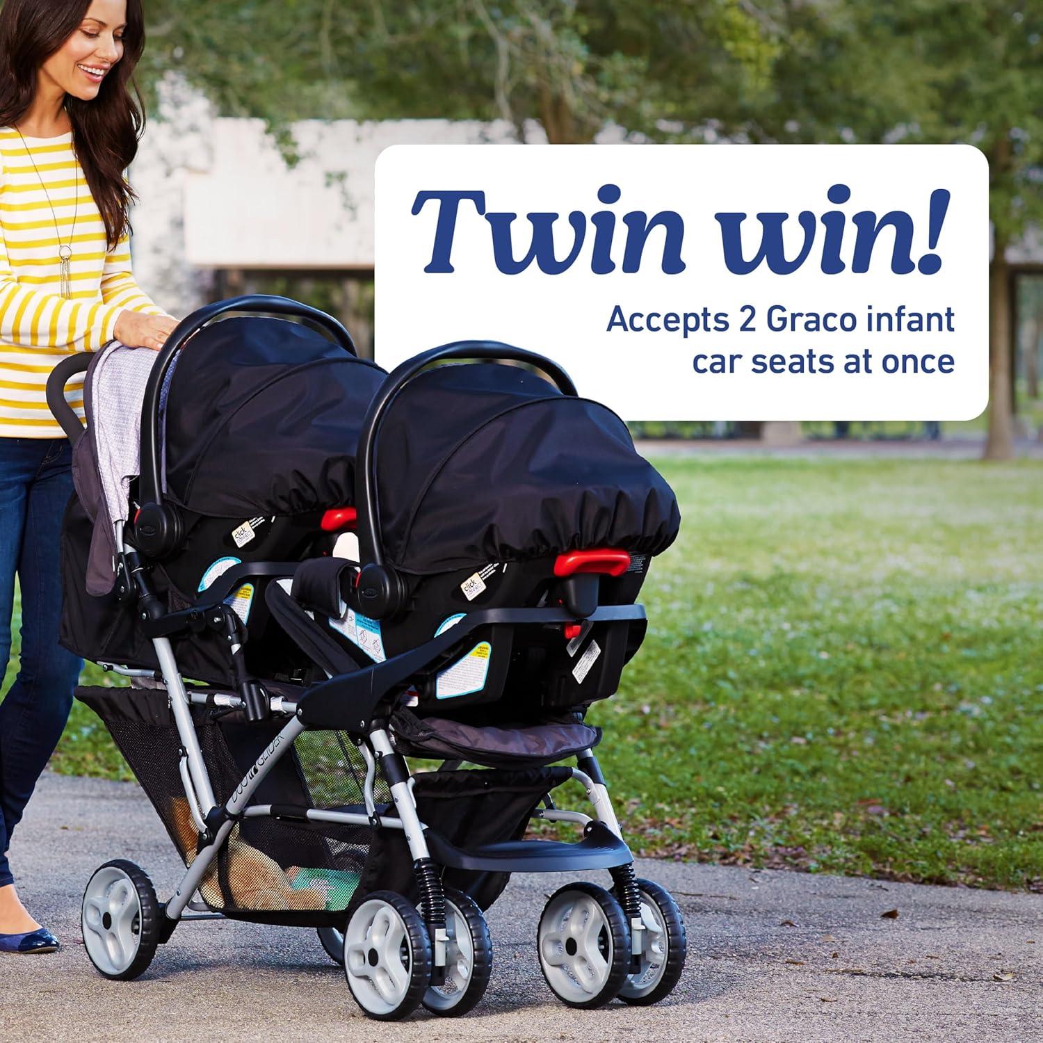 Cochecito Doble Graco DuoGlider Tándem Ligero Glaciar