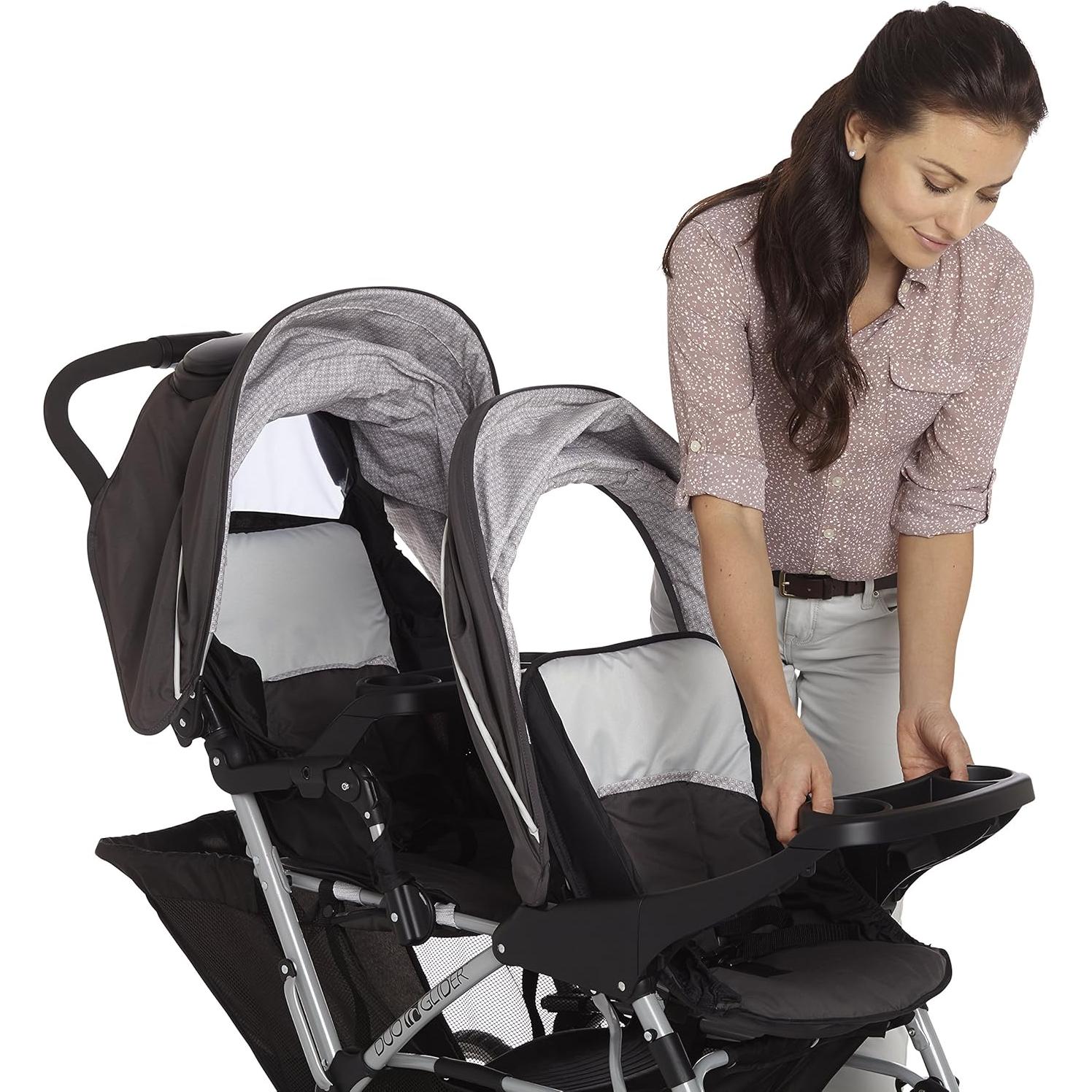 Cochecito Doble Graco DuoGlider Tándem Ligero Glaciar