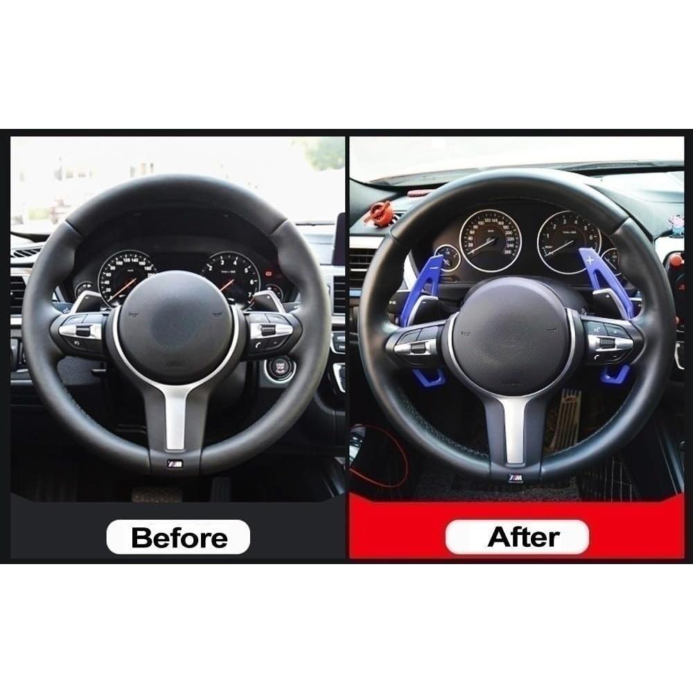 Extensiones de Paletas iJDMTOY Azul CNC para BMW 2 3 4 X1 X2 X3 X4 X5 X6