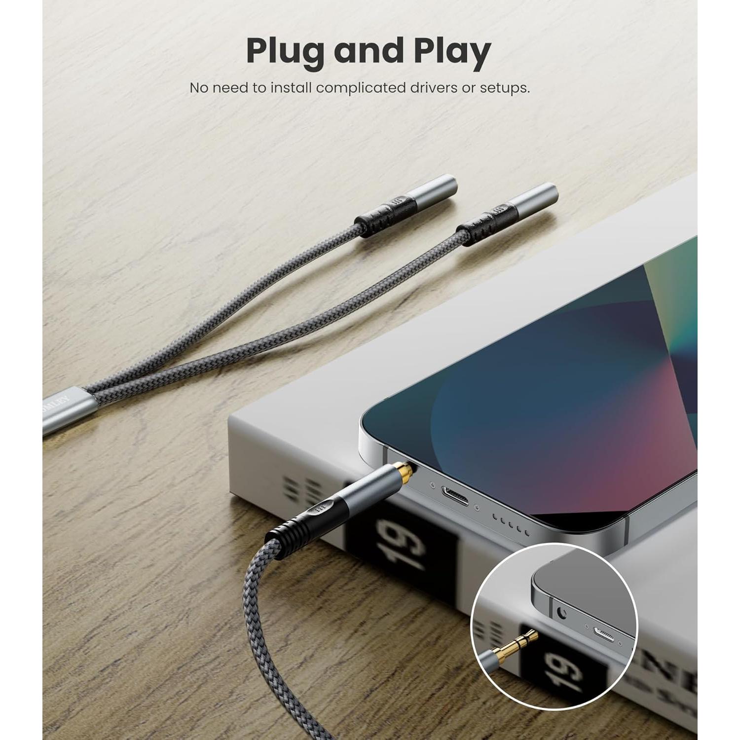 Divisor de Auriculares 3.5mm JOMLEY 0.3m Doble Hembra