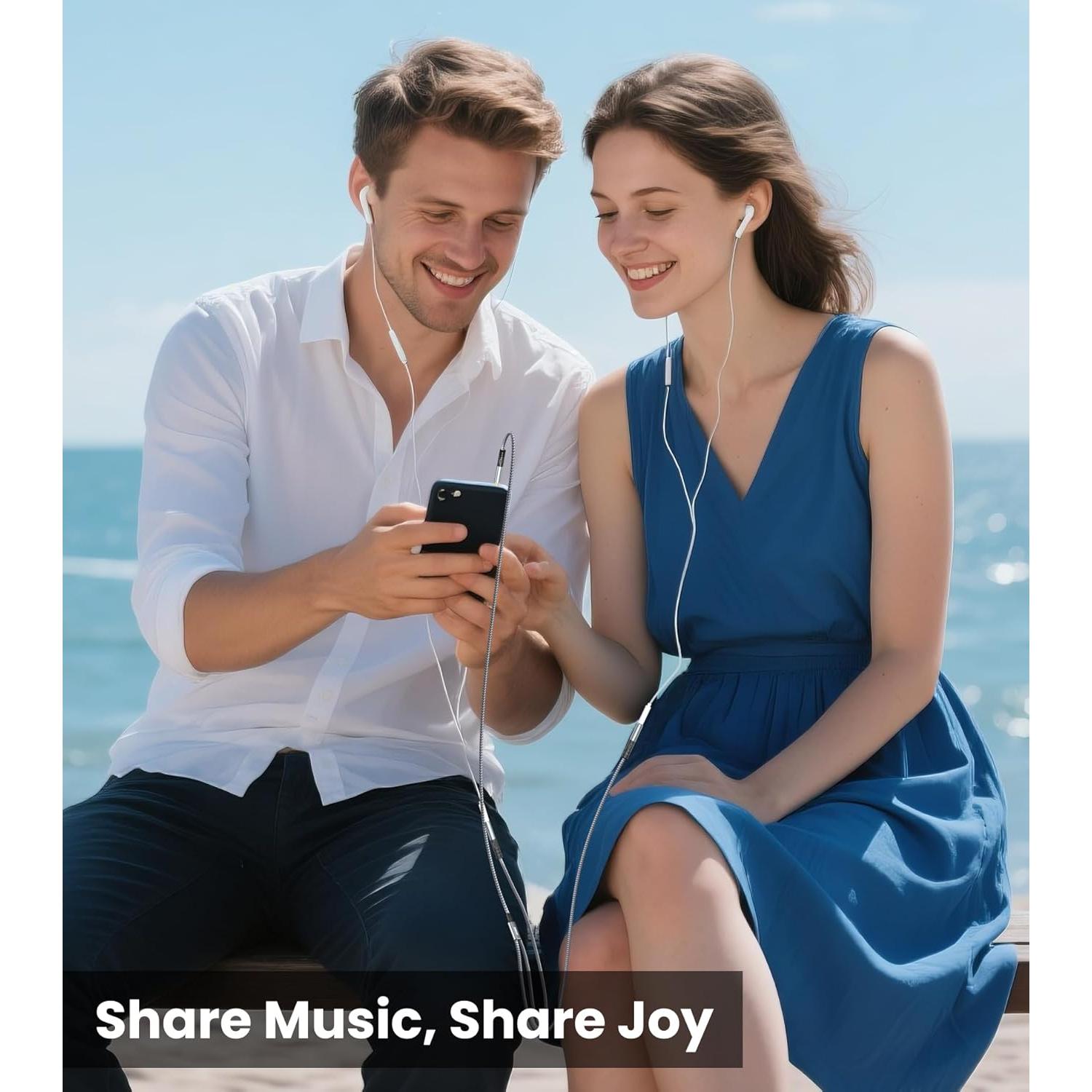 Divisor de Auriculares 3.5mm JOMLEY 0.3m Doble Hembra