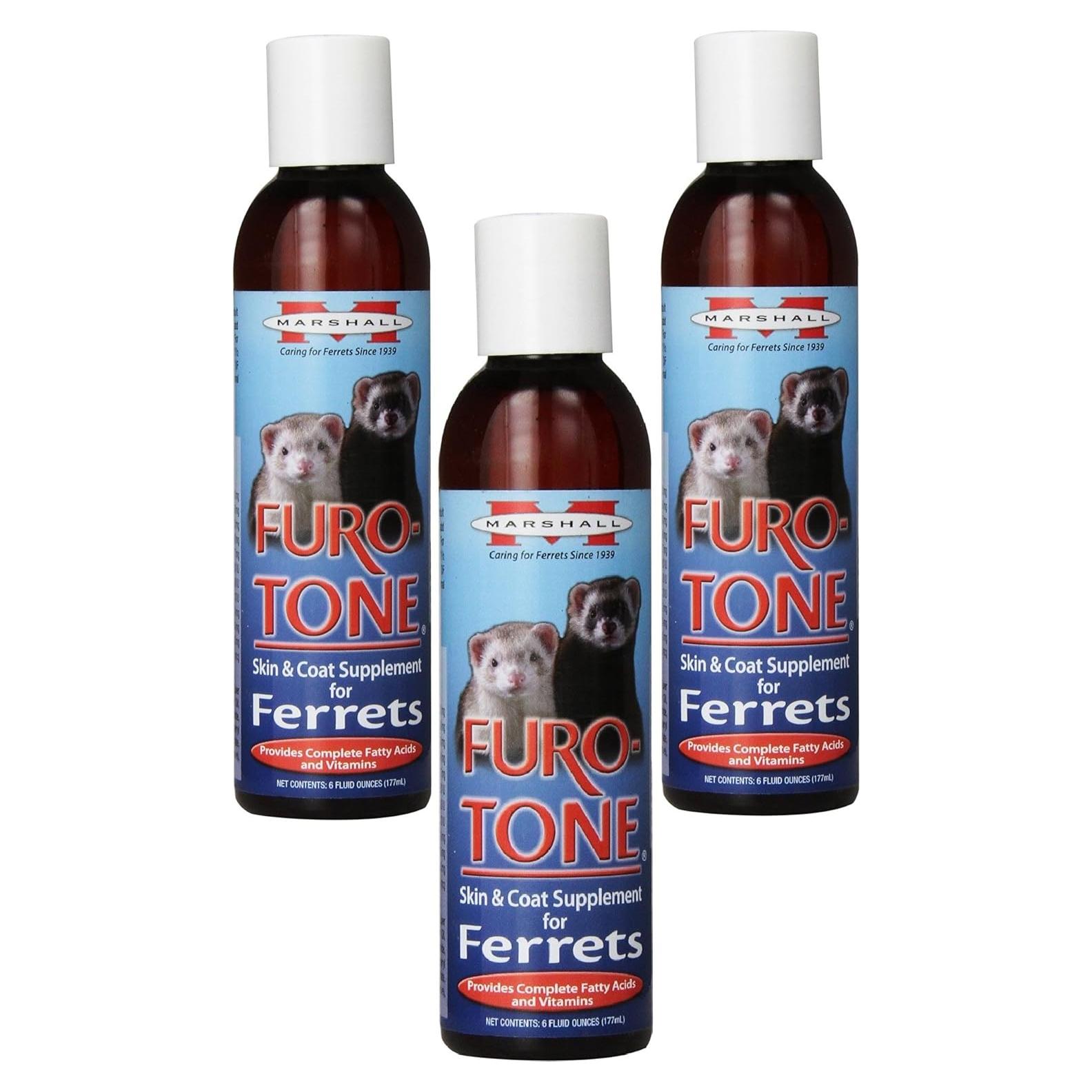 Suplemento vitamínico Marshall Furo Tone para hurones 3x200g