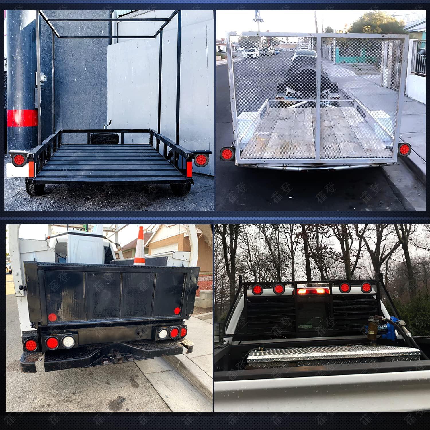 Luz Trasera LED Fouwick 4.2" Roja 12 LEDs IP67 para Remolque