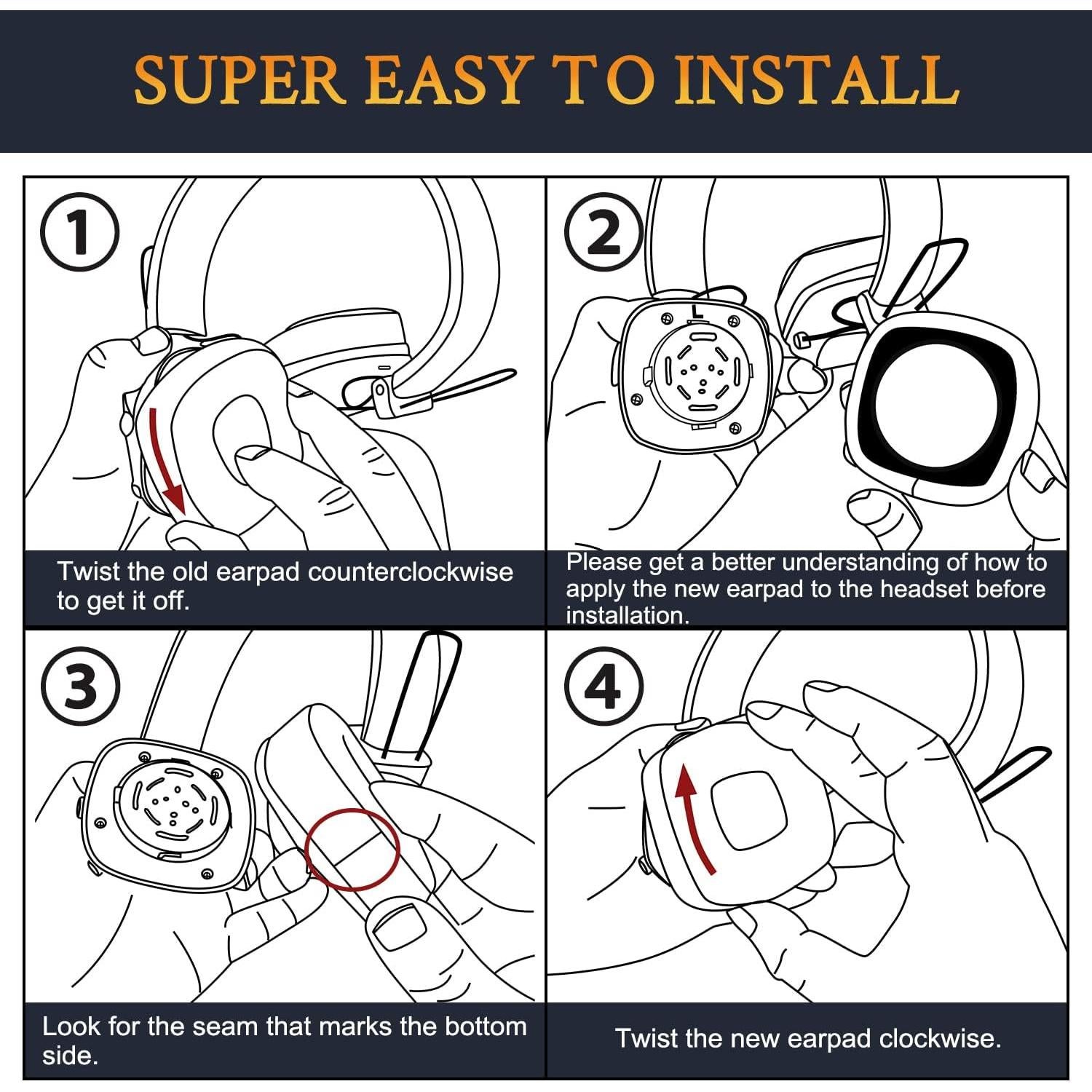 Almohadillas Repuesto Soulwit para Auriculares Marshall Major IV