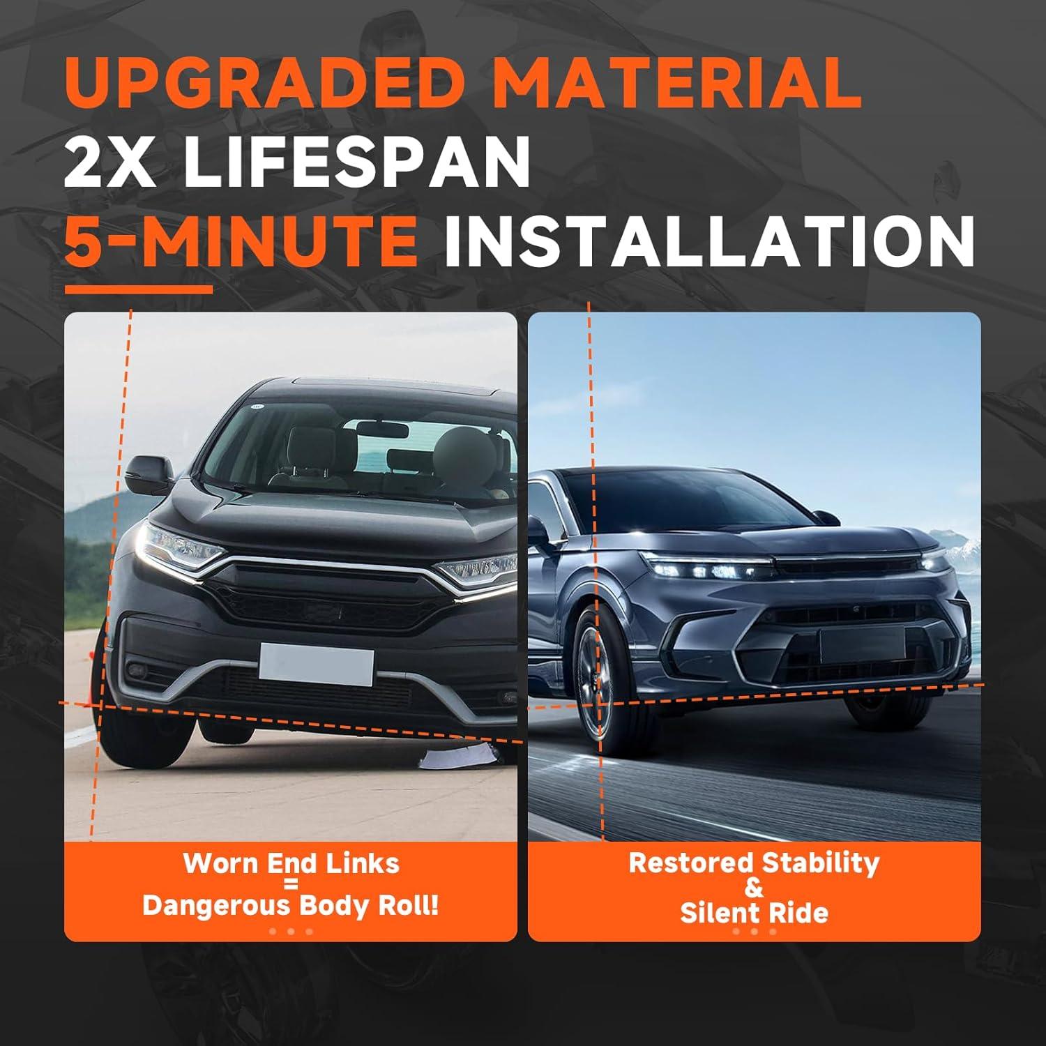 Kit de Enlaces de Barra Estabilizadora Frontal KALUJ para Honda y Acura