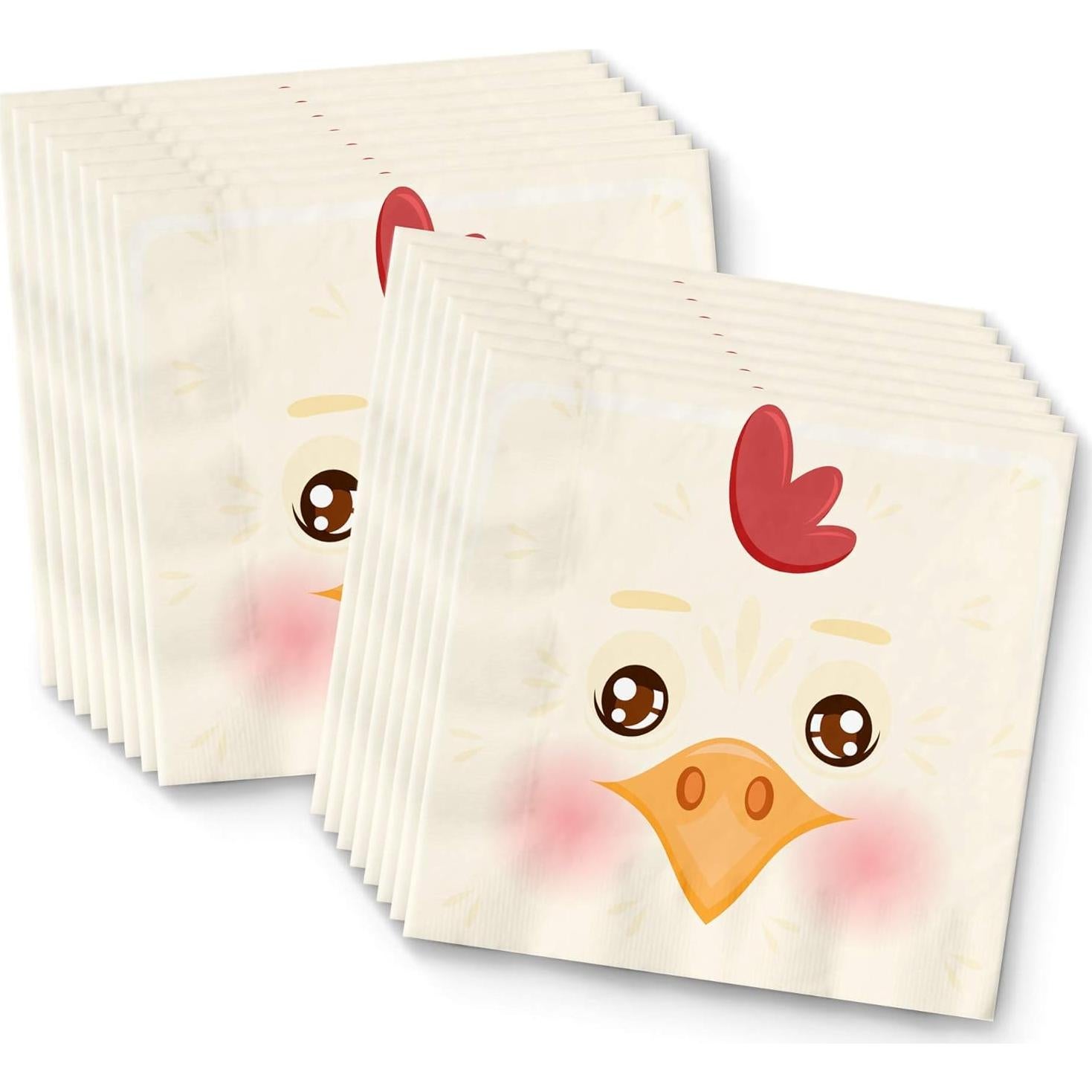 Set de Vajilla para Fiesta de Cumpleaños Pollo 16 Piezas