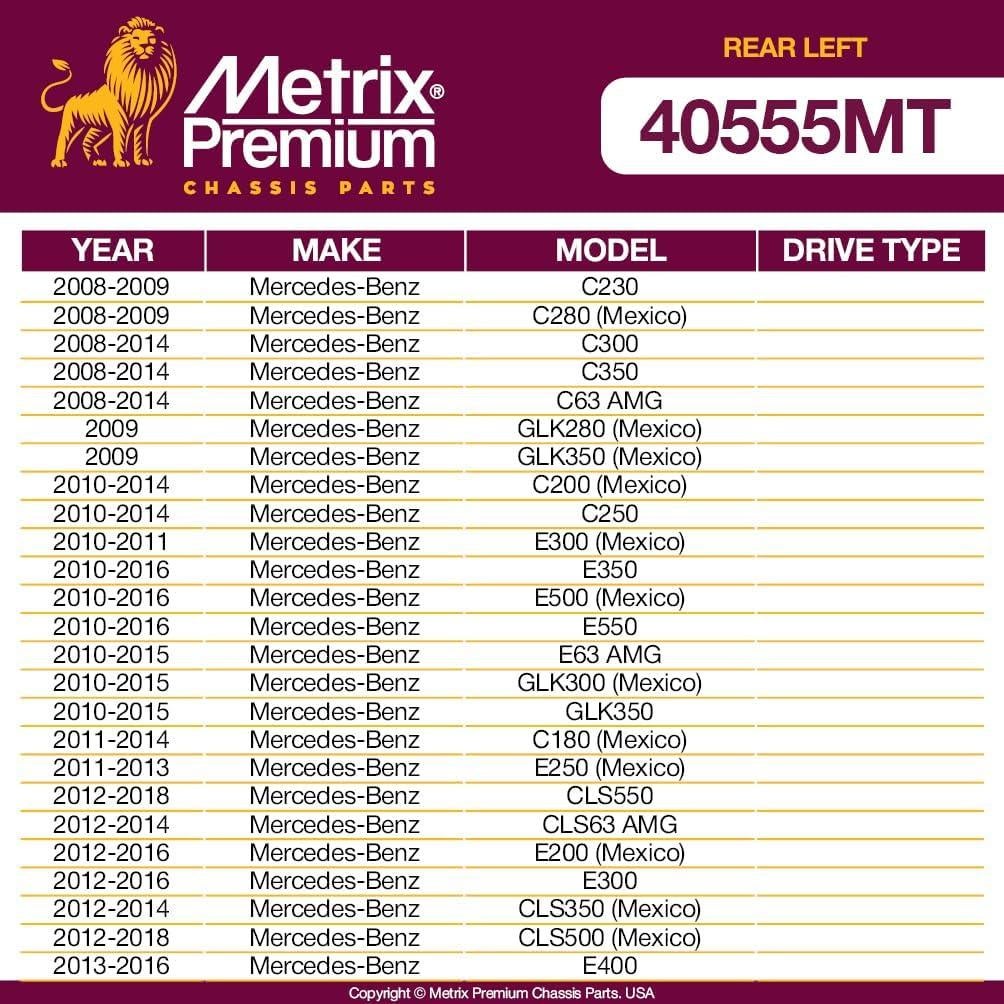 Enlace de Estabilizador Metrix 40555MT Trasero Izquierdo