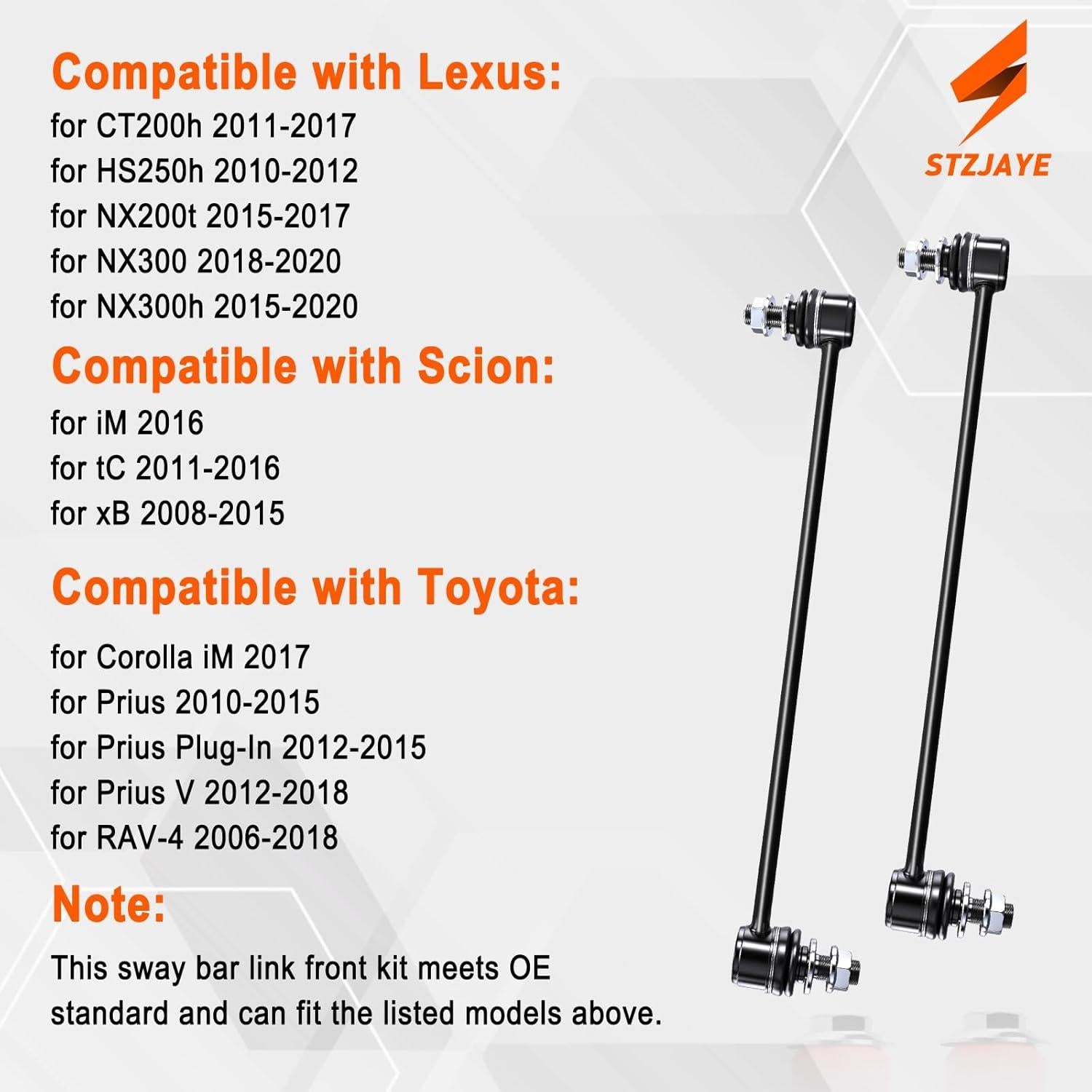 Enlace de barra estabilizadora frontal STZJAYE K750043 para Lexus y Toyota