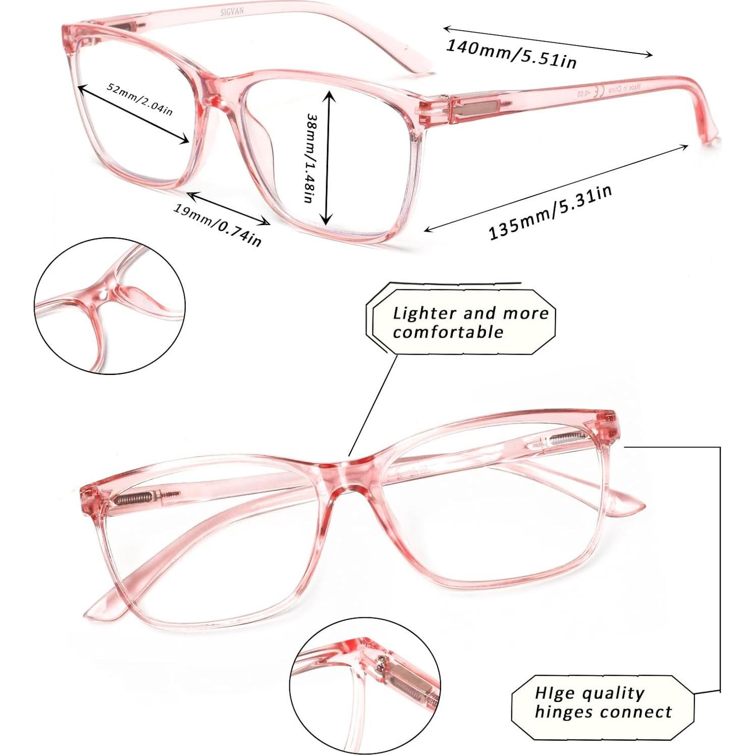 Gafas de lectura SIGVAN 5 pares con bloqueo luz azul