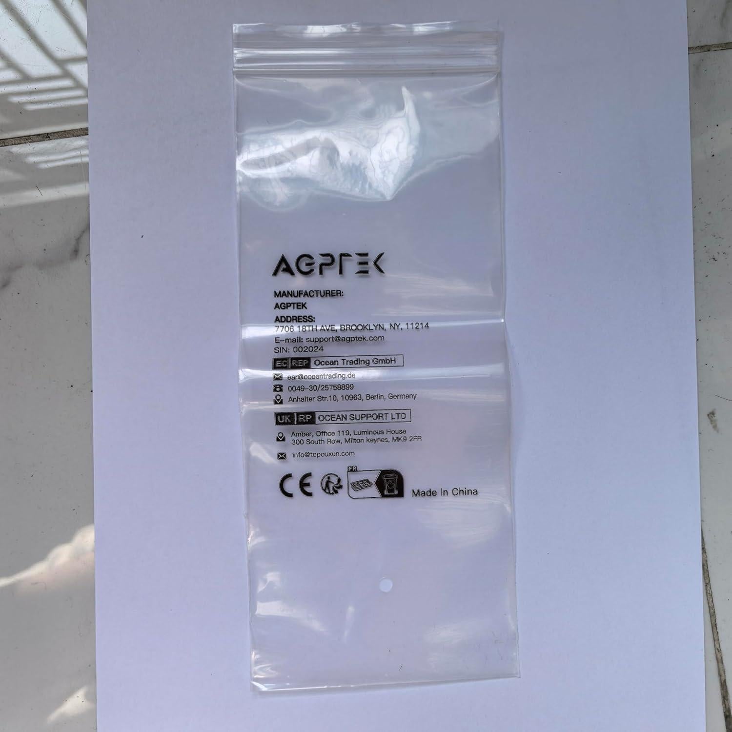 Cinturón de Dinero AGPTEK Negro 70-105 cm Antirrobo