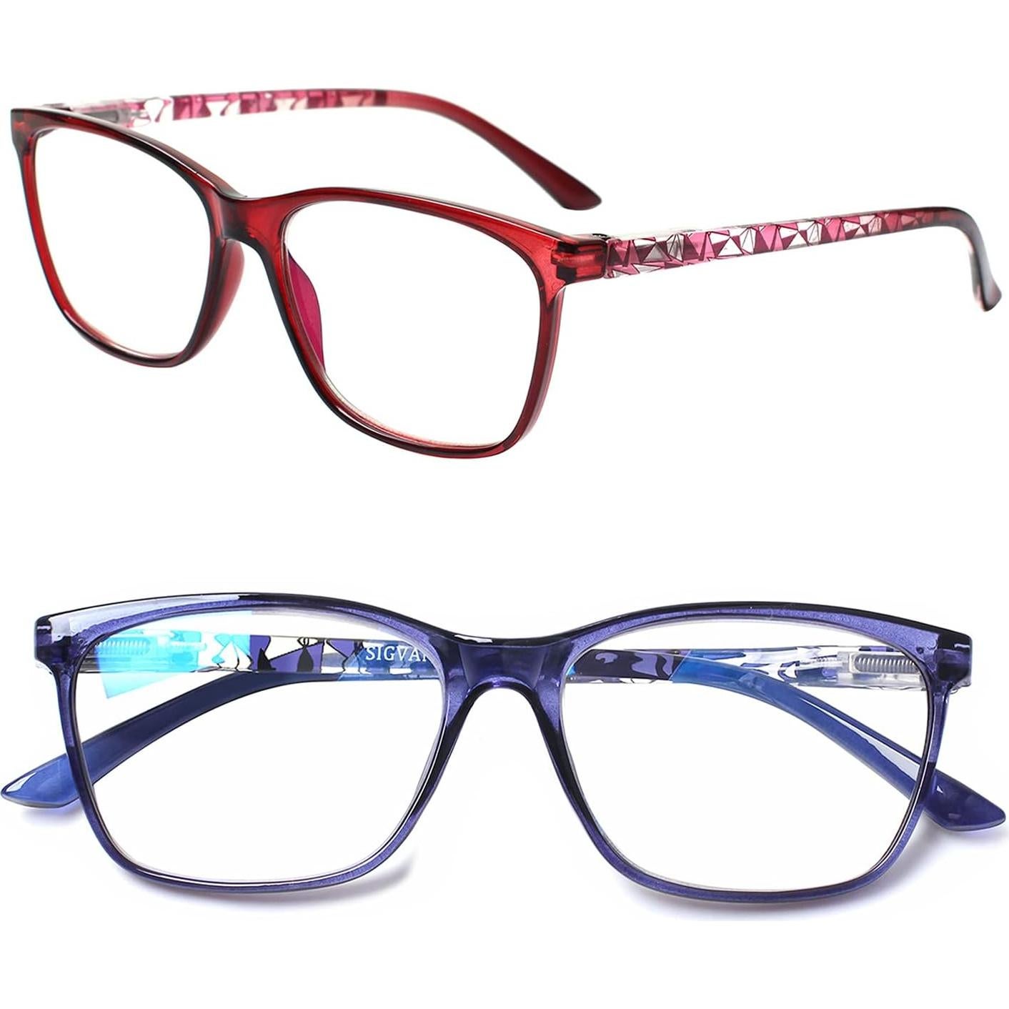 Gafas de lectura SIGVAN 2.5x con bloqueo luz azul y estuche