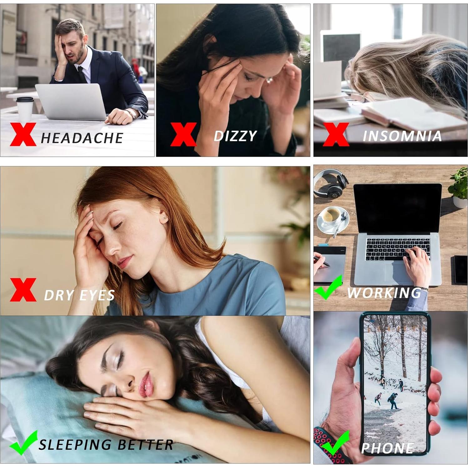 Gafas de lectura SIGVAN 0.5x con bloqueo luz azul y estuche