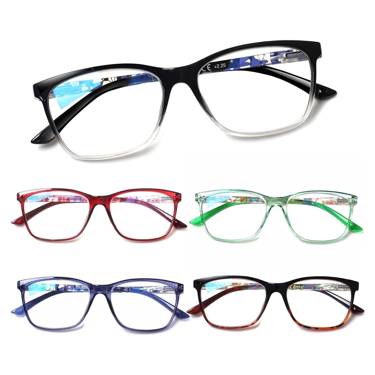 Gafas de lectura SIGVAN 2.25x con bloqueo luz azul y estuche