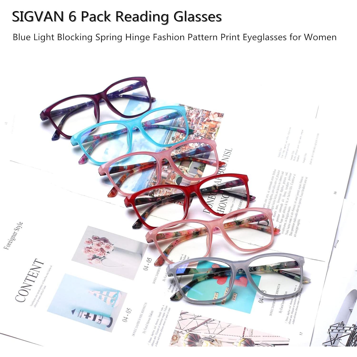 Gafas de lectura SIGVAN 1.75x con bloqueo luz azul y estuche