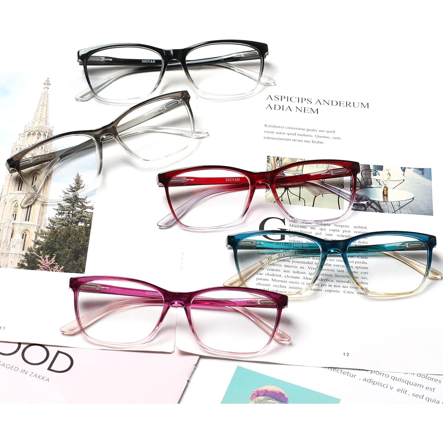 Gafas de lectura SIGVAN 1.25x con bloqueo luz azul y estuche