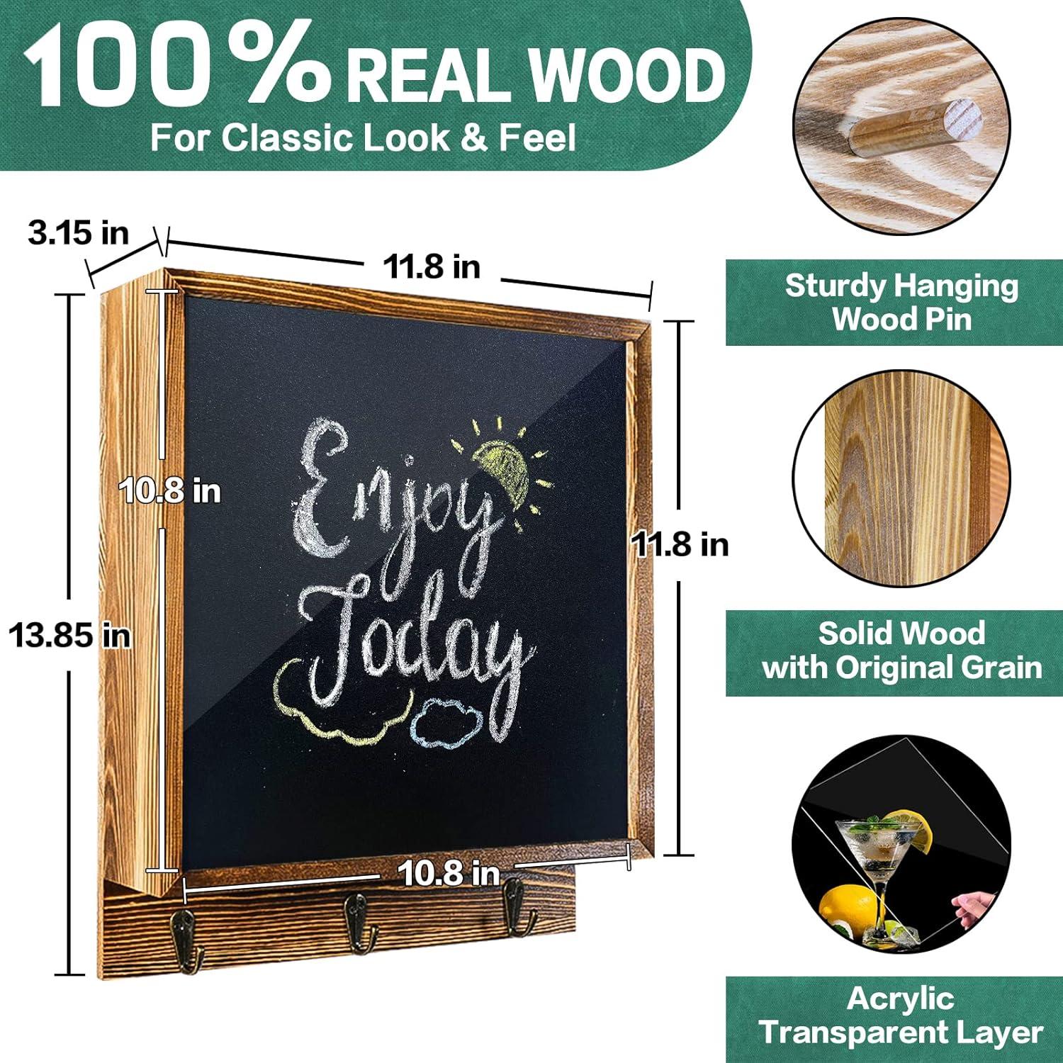 Estante Oculto de Armas MOCAS 30x30 cm Madera Rústica