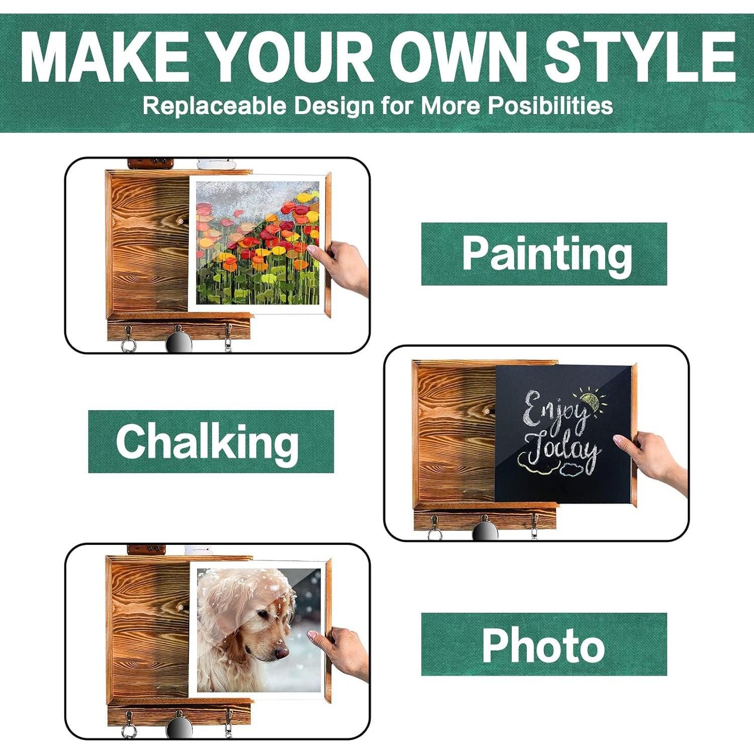 Estante Oculto de Armas MOCAS 30x30 cm Madera Rústica