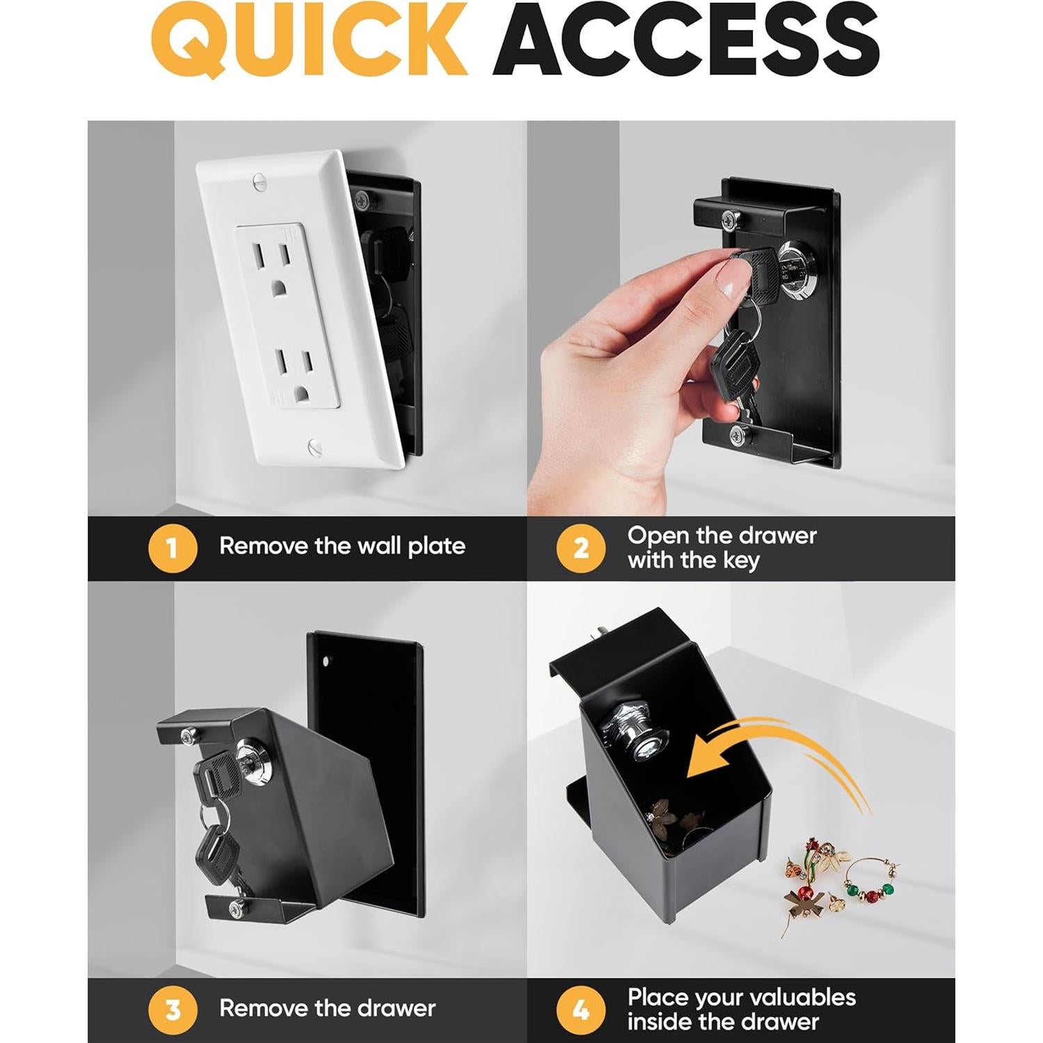 Caja Fuerte Oculta Elder Welder® | Placa de Pared Real