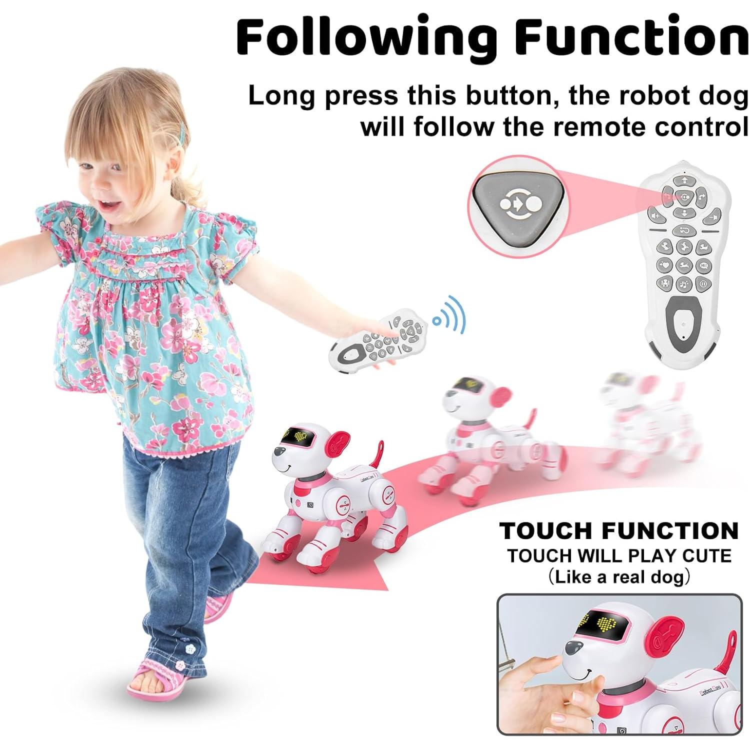 Perro Robot Interactivo Zreswap Programable 10x16 cm