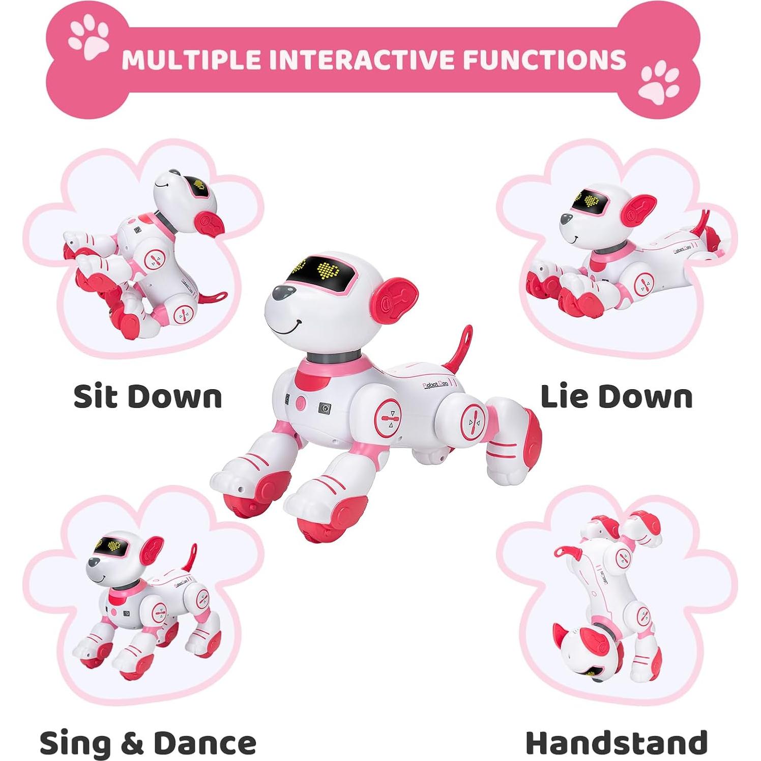 Perro Robot Interactivo Zreswap Programable 10x16 cm