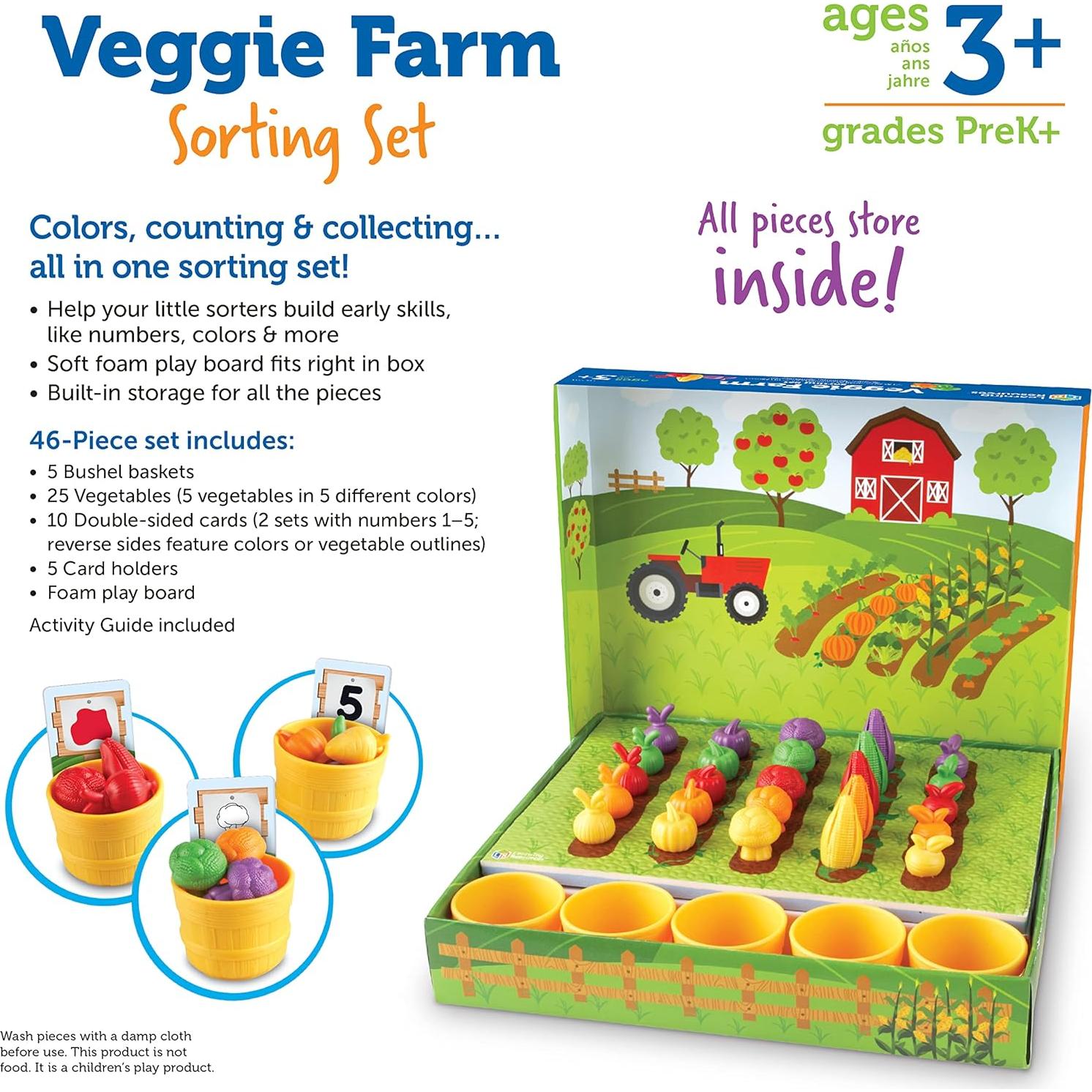 Juego de Clasificación de Verduras Learning Resources - 46 Piezas