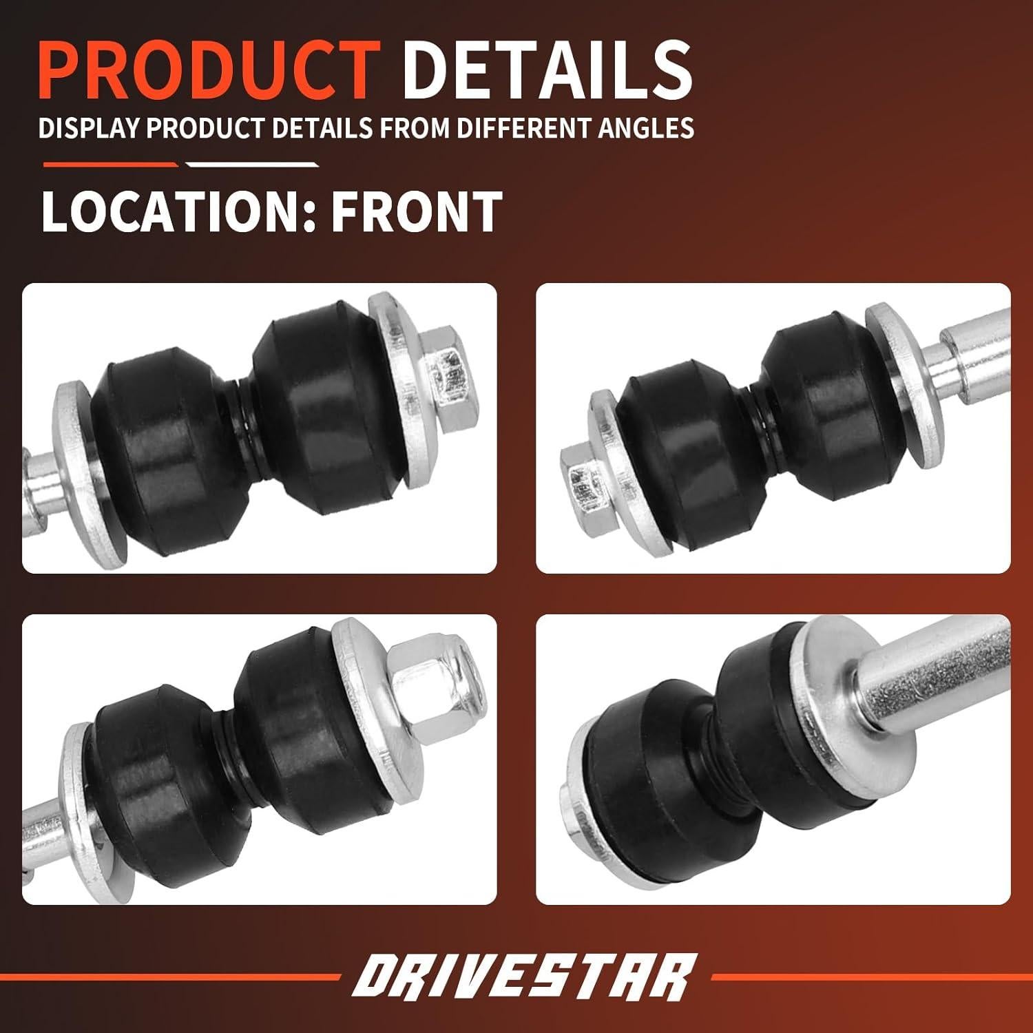 Enlaces de Barra Estabilizadora DRIVESTAR K700432 2PCS para Chevrolet y Cadillac