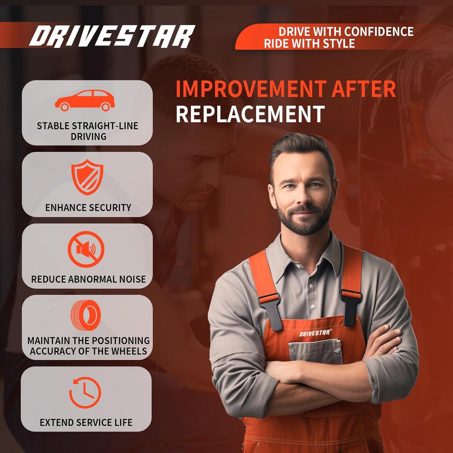 Enlaces de Barra Estabilizadora DRIVESTAR K700432 2PCS para Chevrolet y Cadillac