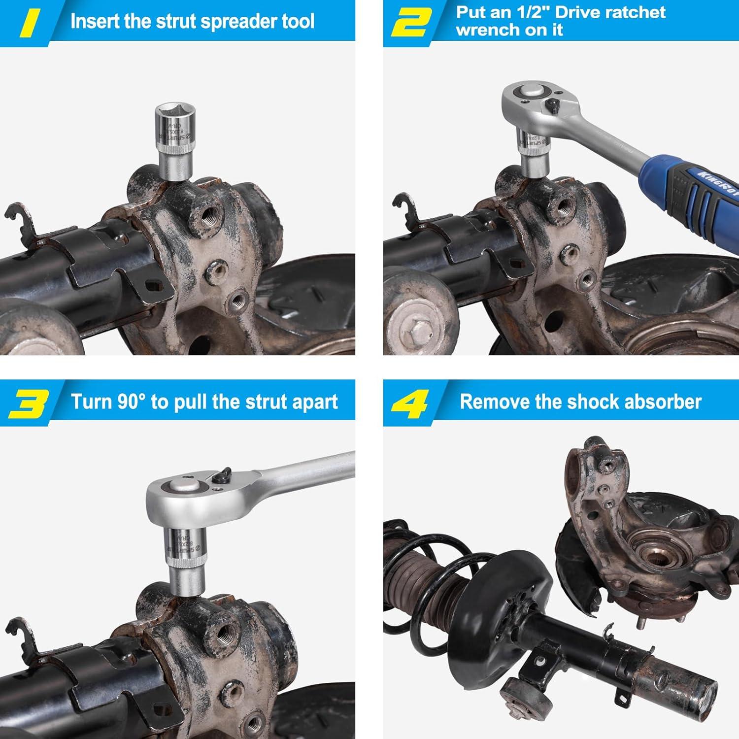 Socket de Esparcidor de Estribo Spurtar 5.5x8.2mm 1/2" Drive