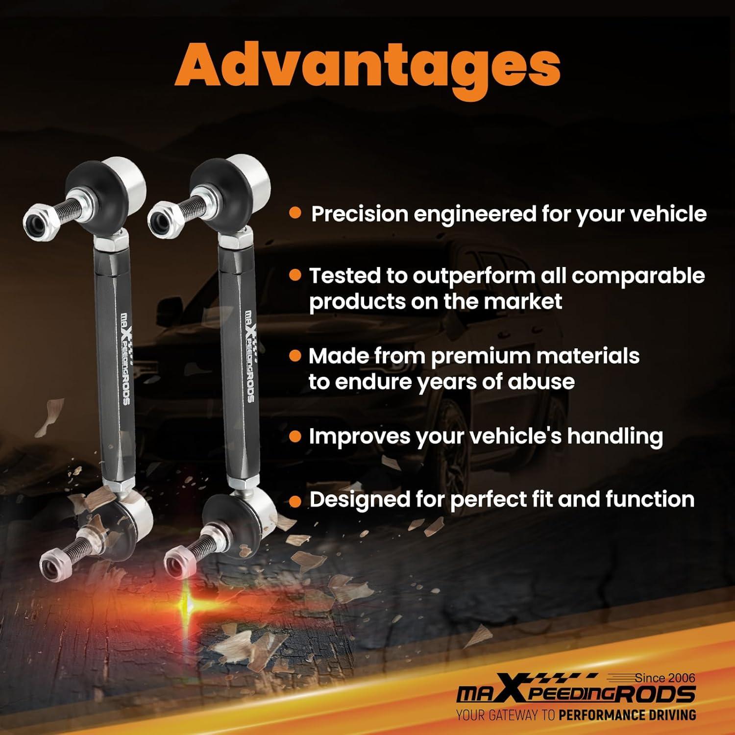 Enlaces de Barra Estabilizadora Ajustables maXpeedingrods 180-230mm