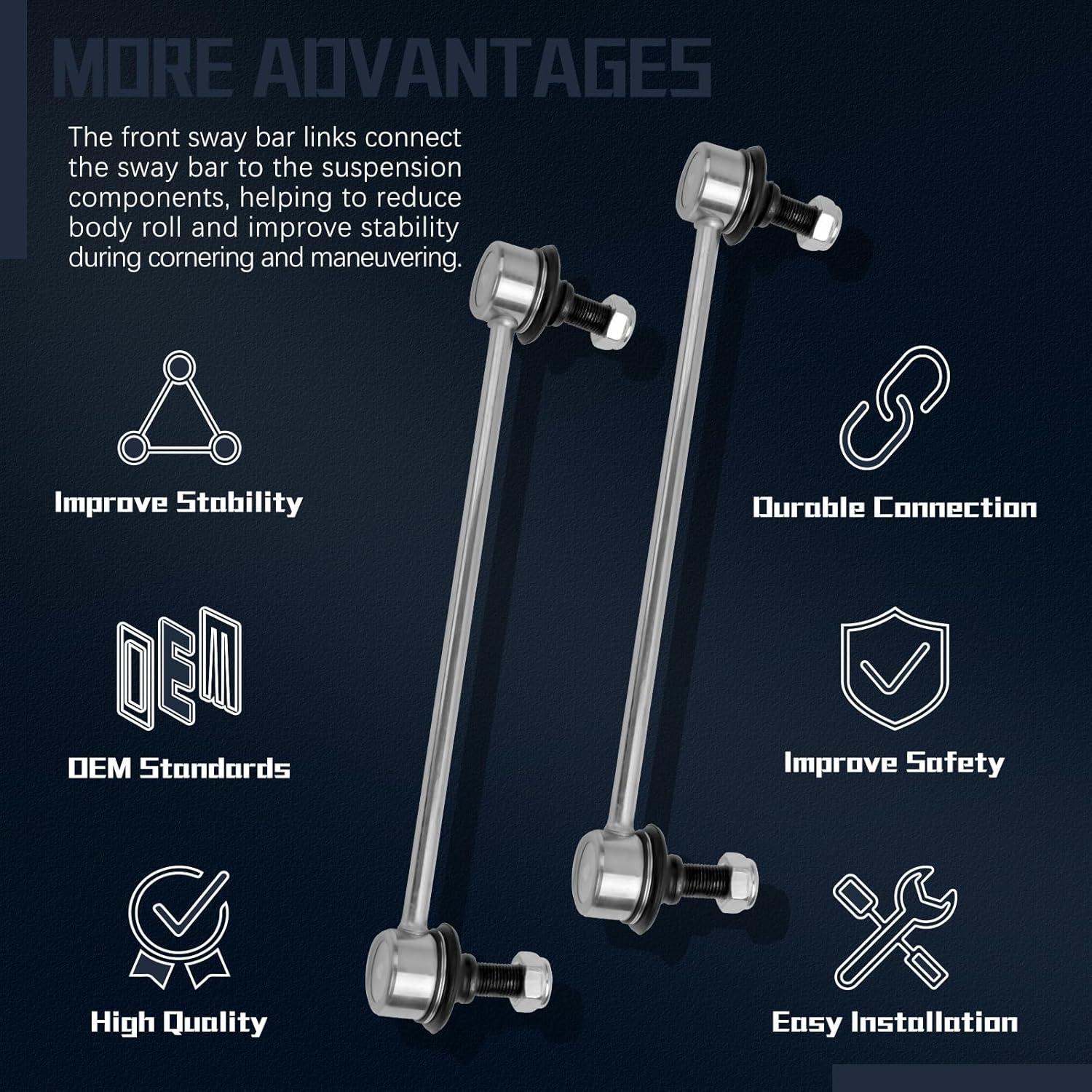 Enlaces de Barra Estabilizadora Delantera VINMS K750123 para Lexus y Toyota