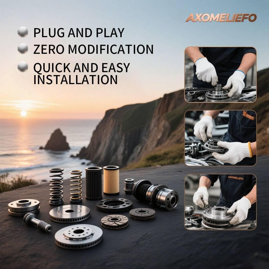 Kit de Bujes de Suspensión Delantera AXOMELIEFO Peugeot 405 1989-1991