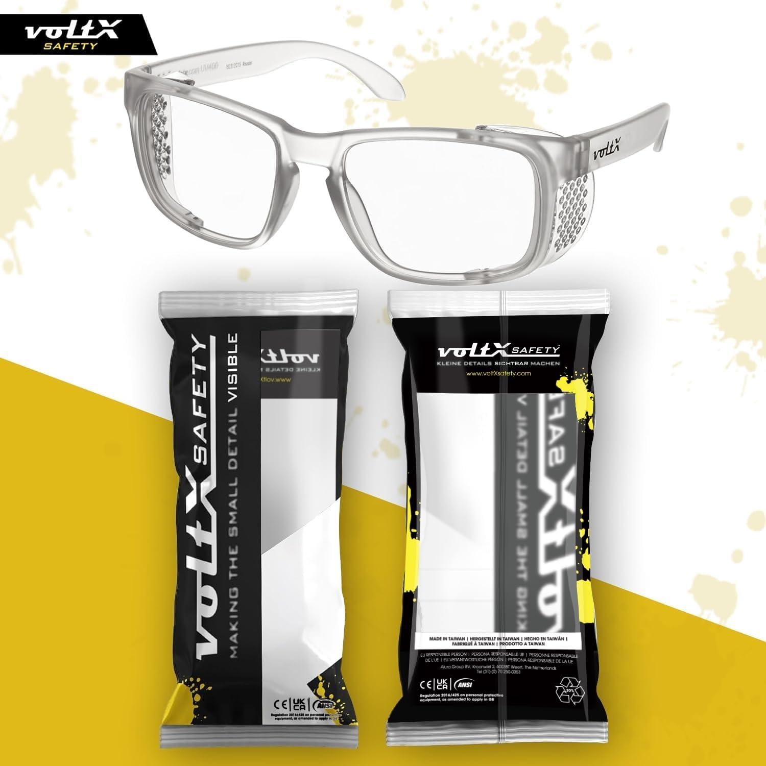 Gafas de Lectura de Seguridad VoltX Cristal +1.0 Dioptrías UV400