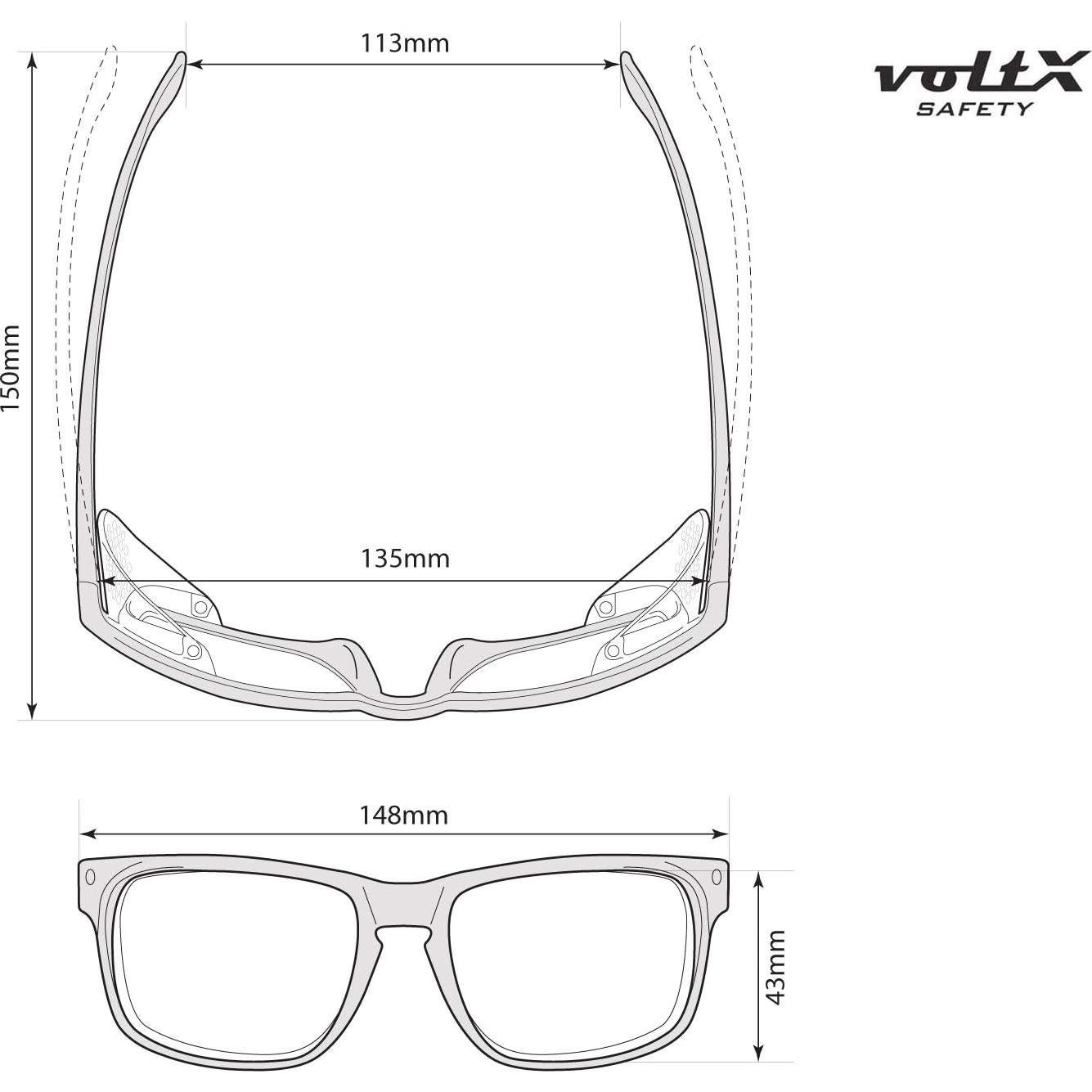 Gafas de Lectura de Seguridad VoltX Cristal +1.5 Dioptrías