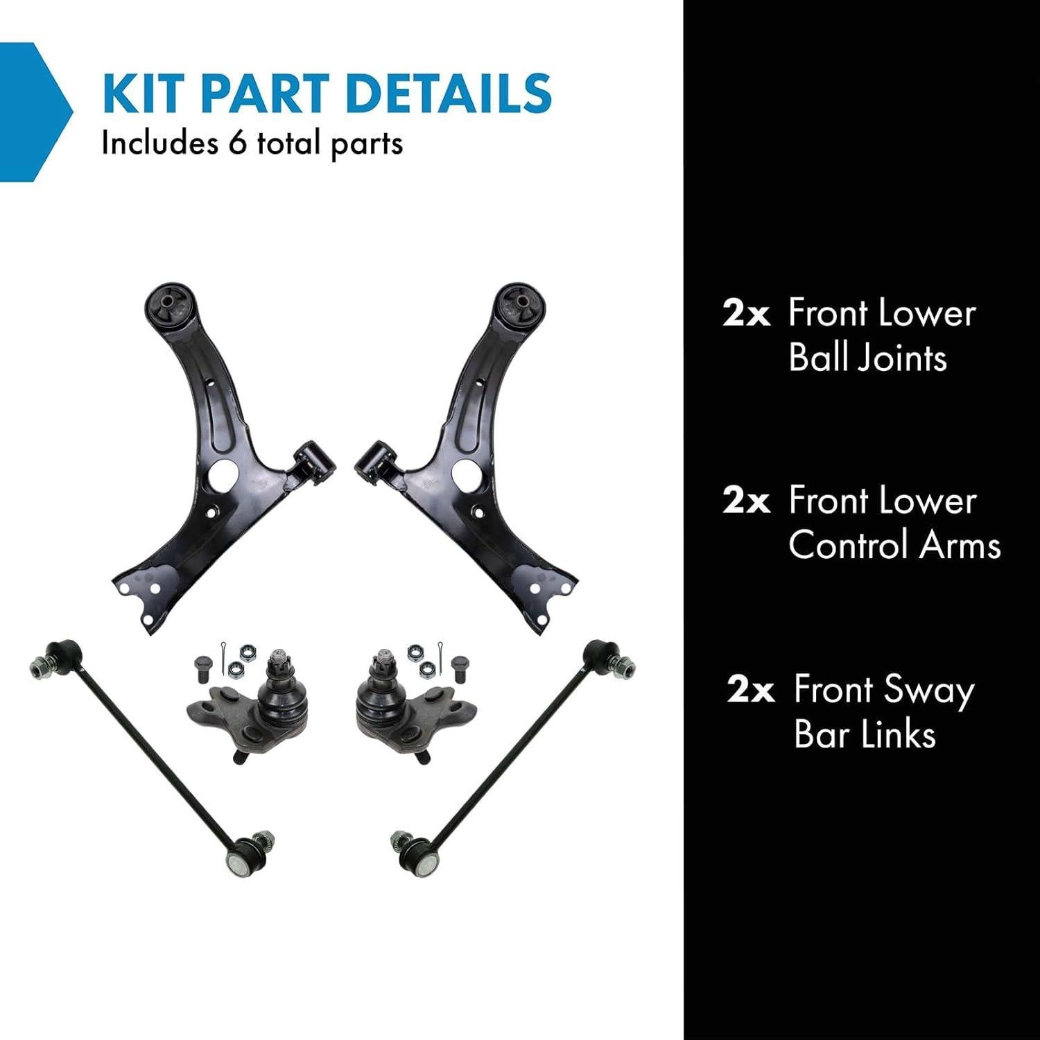 Kit de Suspensión Delantera TRQ 6 Piezas para Scion tC 2005-2010