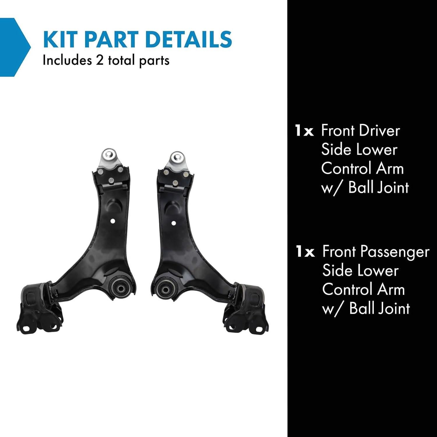 Conjunto de Brazo de Control TRQ PSA17666 2 Piezas Volvo XC60