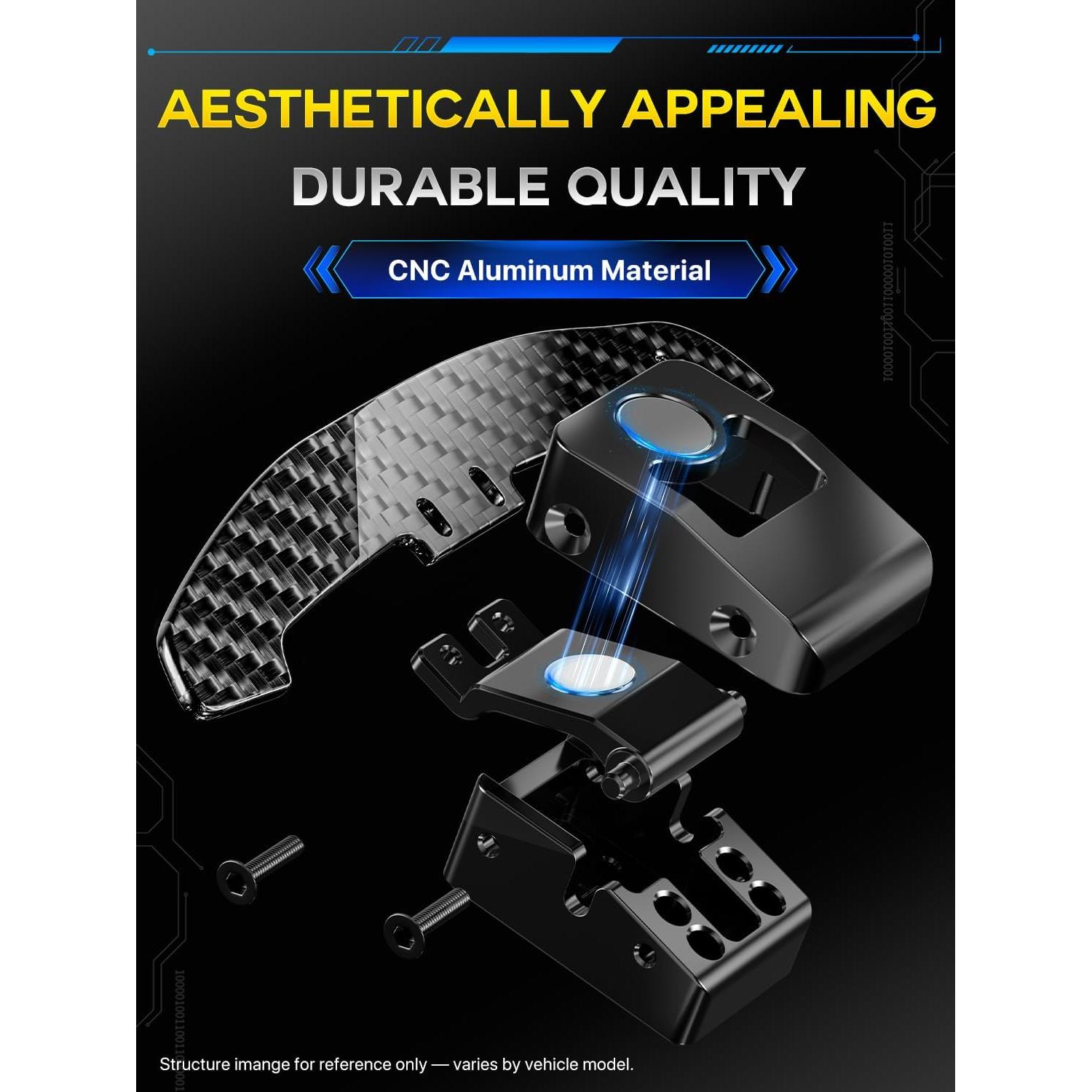 Palanca de Cambio Magnética Audi B8 TDD con Extensiones de Carbono