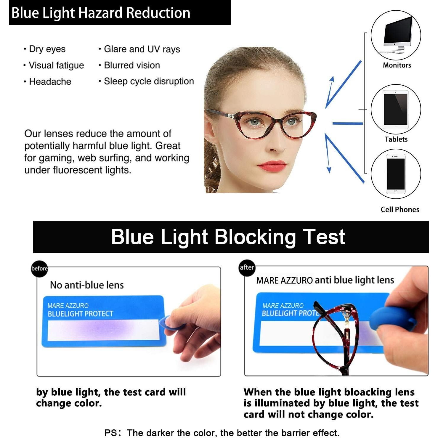 Gafas de Lectura Progresivas MARE AZZURO C-Rojo 2.5x