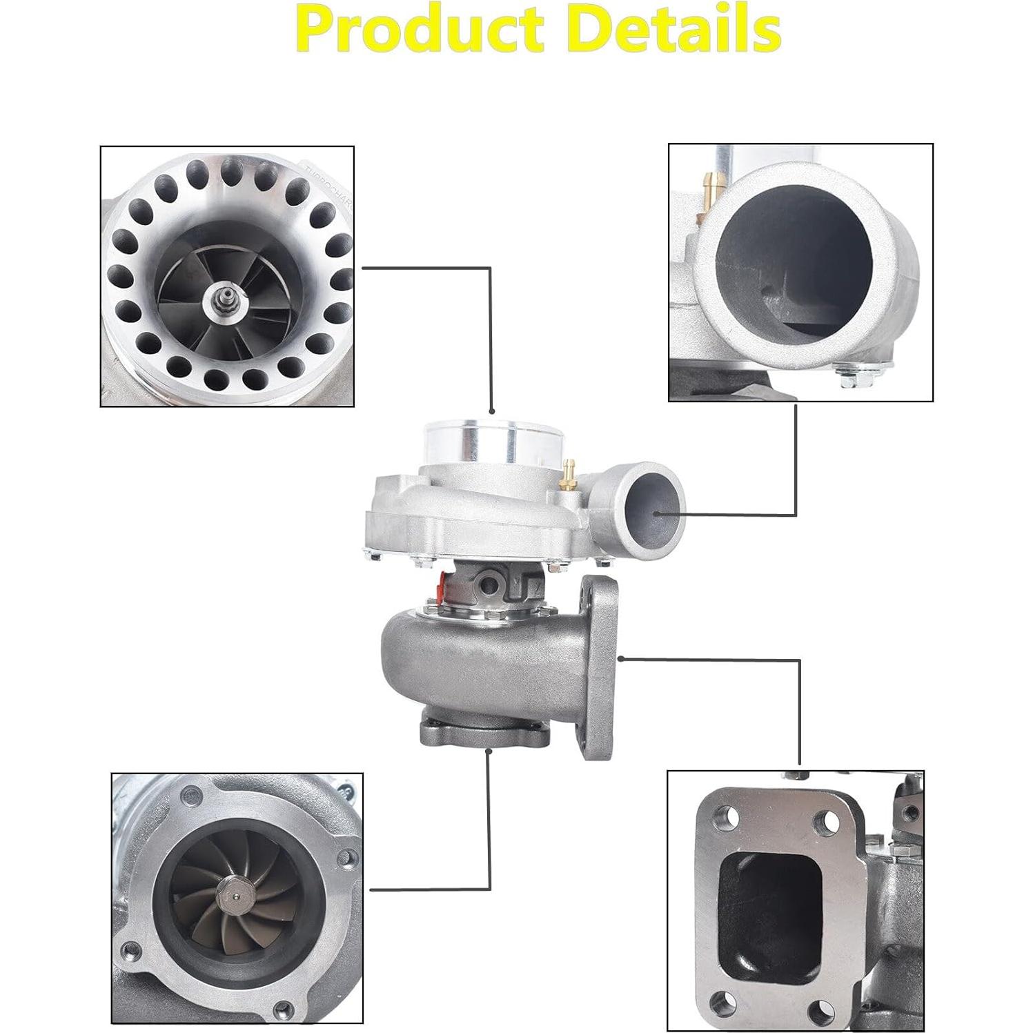 Turboalimentador WFLNHB GT3582R 600HP para motores 3.0L-6.0L